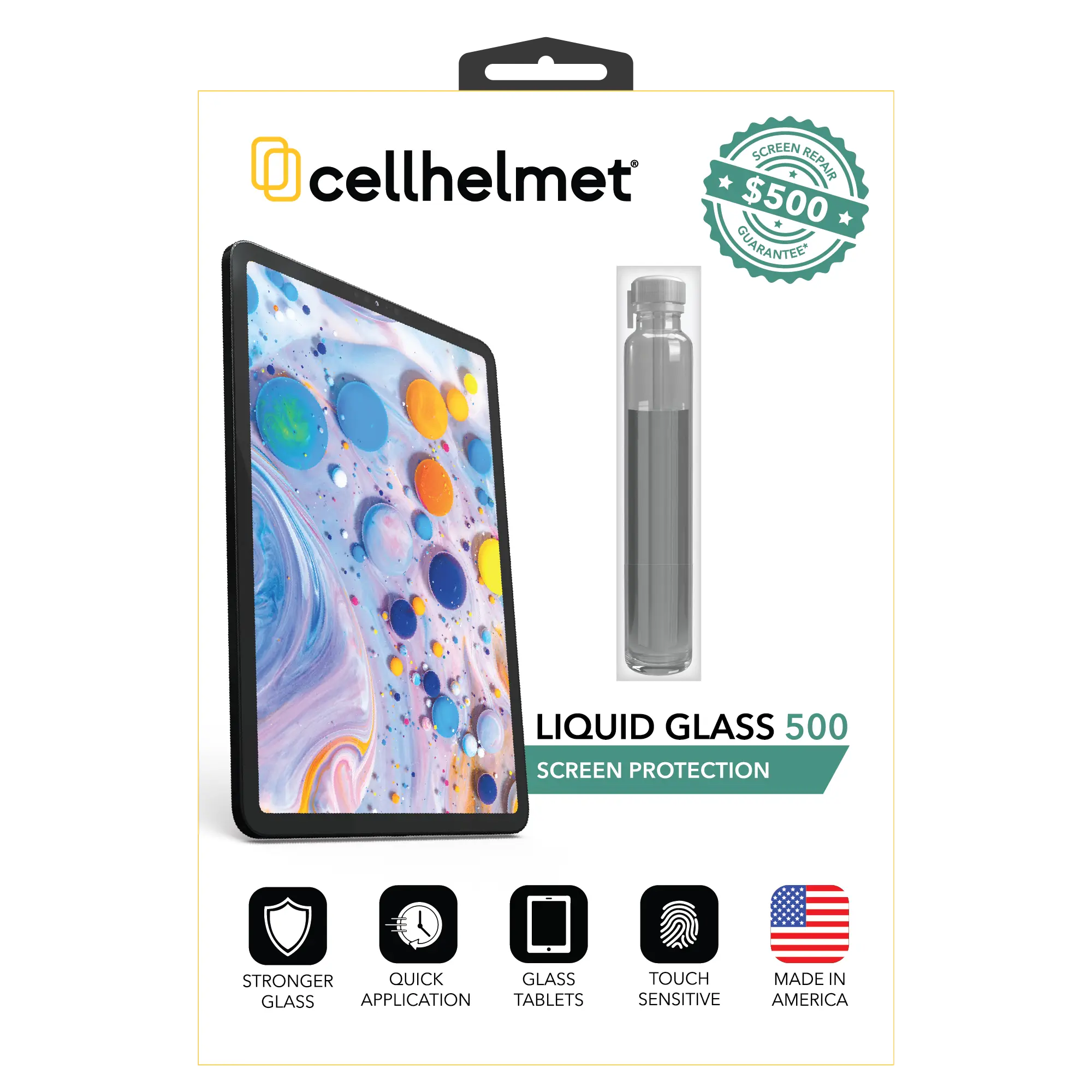 Liquid Glass Screen Protector Plus $500 Screen Repair Guarantee - Liquid Glass - Tablet - cellhelmet