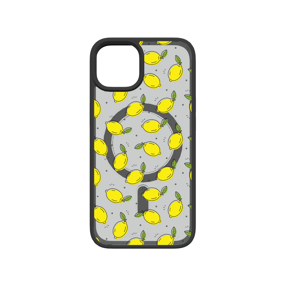 Apple-iPhone-13-Crystal-Clear Lotsa Lemons | Custom MagSafe Yellow Lemon Case for Apple iPhone 13 Series cellhelmet cellhelmet