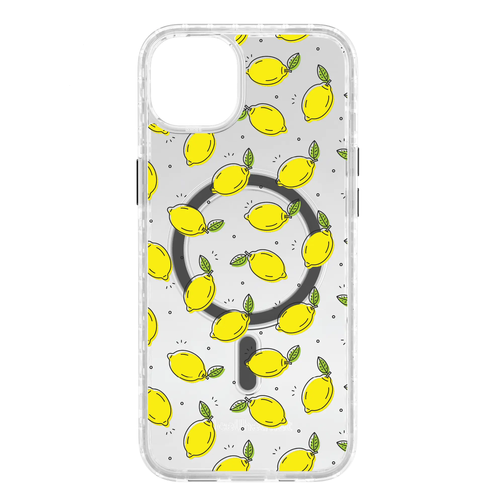 Apple-iPhone-14-Plus-Crystal-Clear Lotsa Lemons | Custom MagSafe Yellow Lemon Case for Apple iPhone 14 Series cellhelmet cellhelmet
