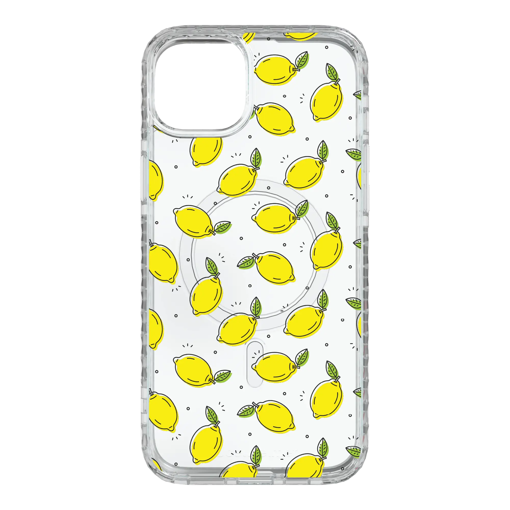 Apple-iPhone-15-Plus-Crystal-Clear Lotsa Lemons | Custom MagSafe Yellow Lemon Case for Apple iPhone 15 Series cellhelmet cellhelmet