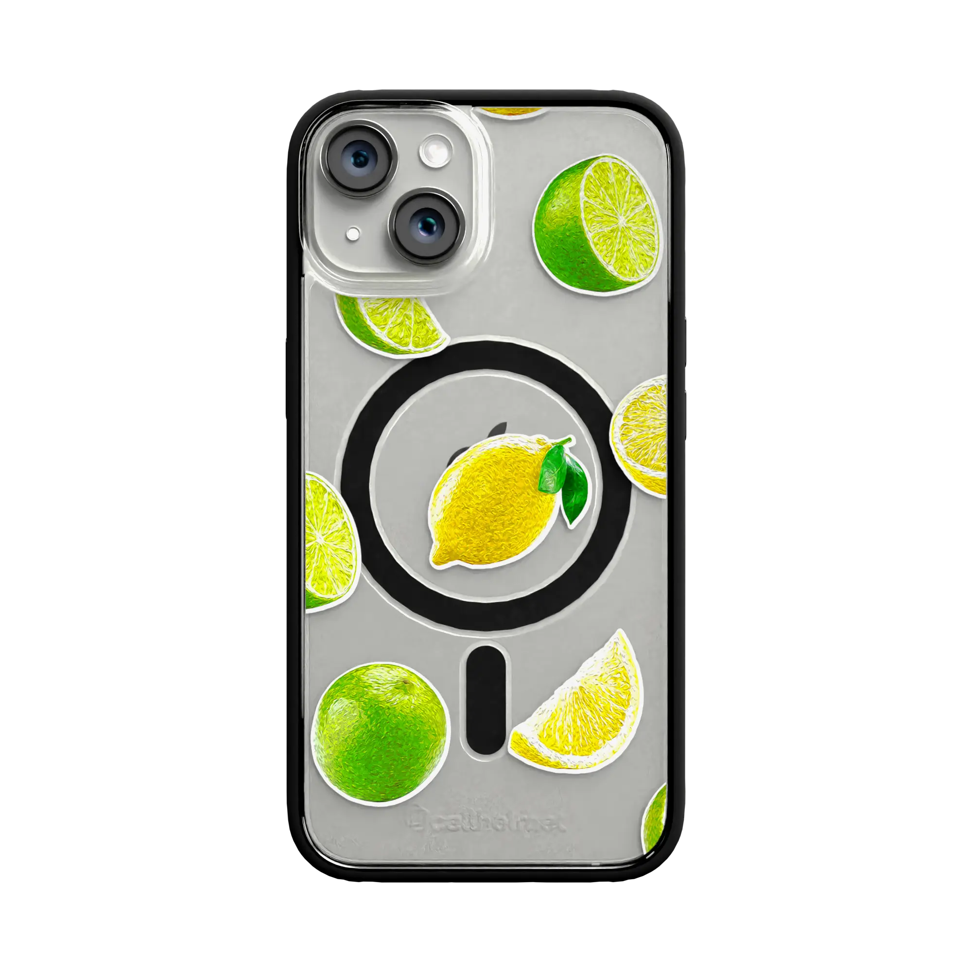 Apple-iPhone-13-Crystal-Clear Luscious Lime | Protective MagSafe Case | Fruits Collection for Apple iPhone 13 Series cellhelmet cellhelmet