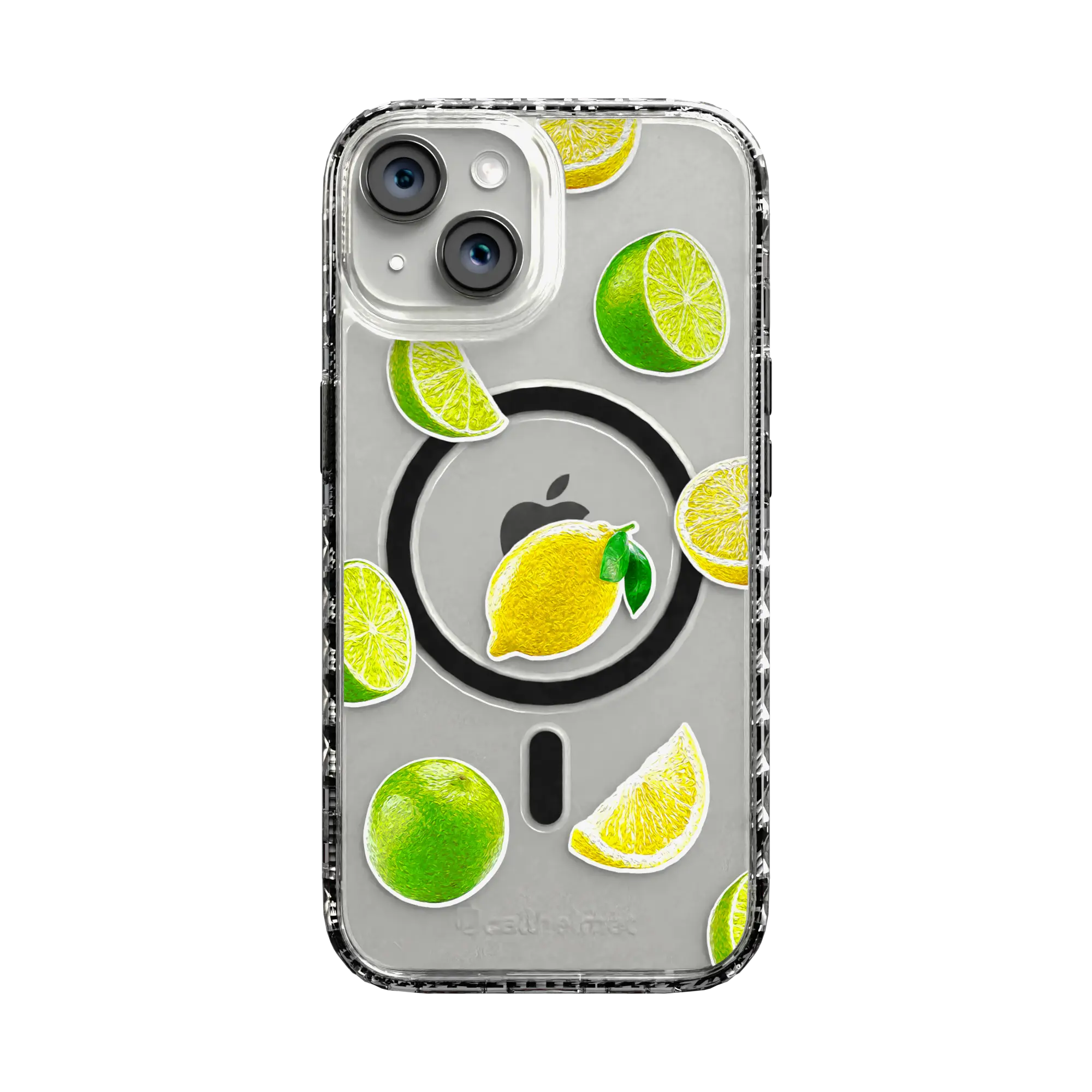 Apple-iPhone-14-Crystal-Clear Luscious Lime | Protective MagSafe Case | Fruits Collection for Apple iPhone 14 Series cellhelmet cellhelmet