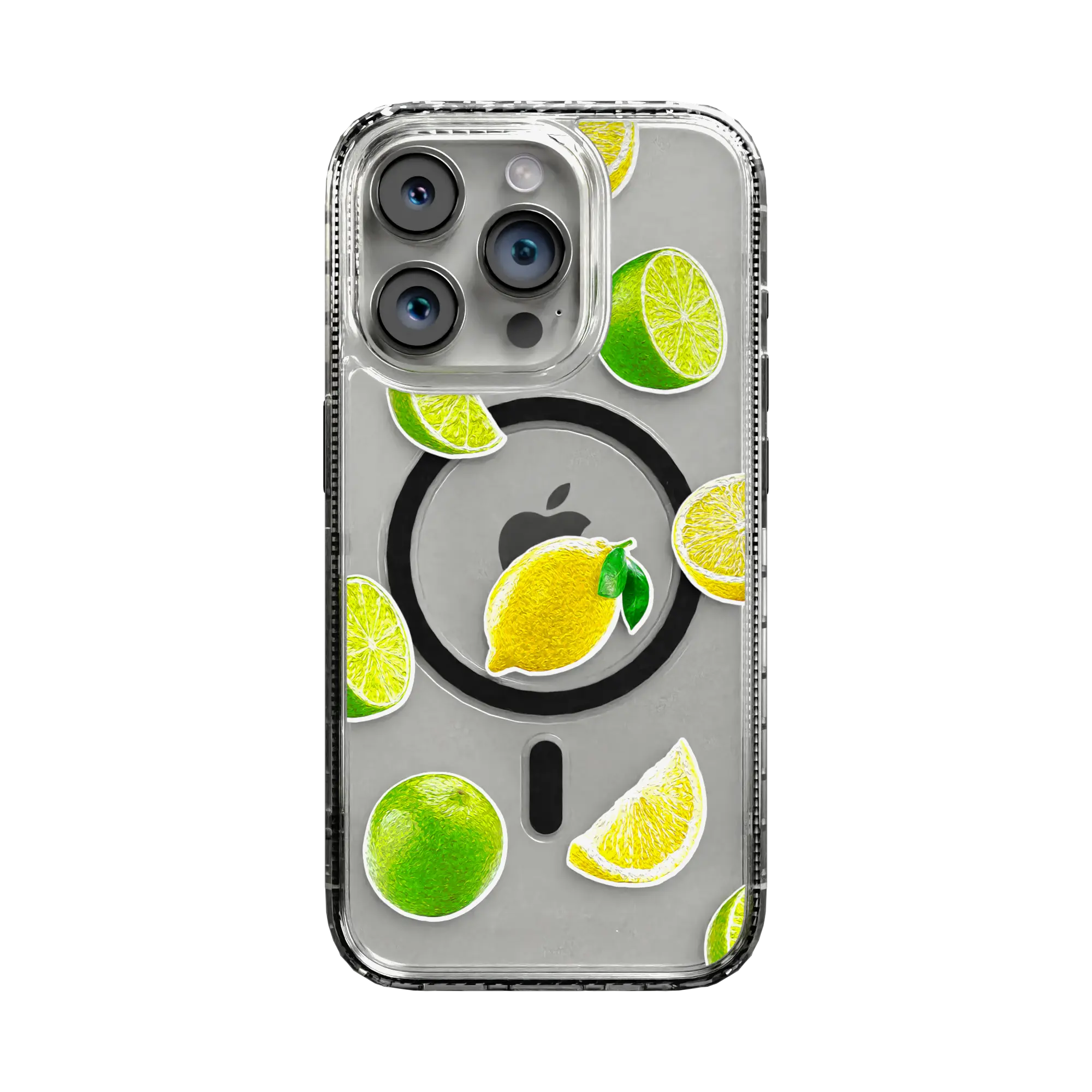 Apple-iPhone-14-Pro-Crystal-Clear Luscious Lime | Protective MagSafe Case | Fruits Collection for Apple iPhone 14 Series cellhelmet cellhelmet