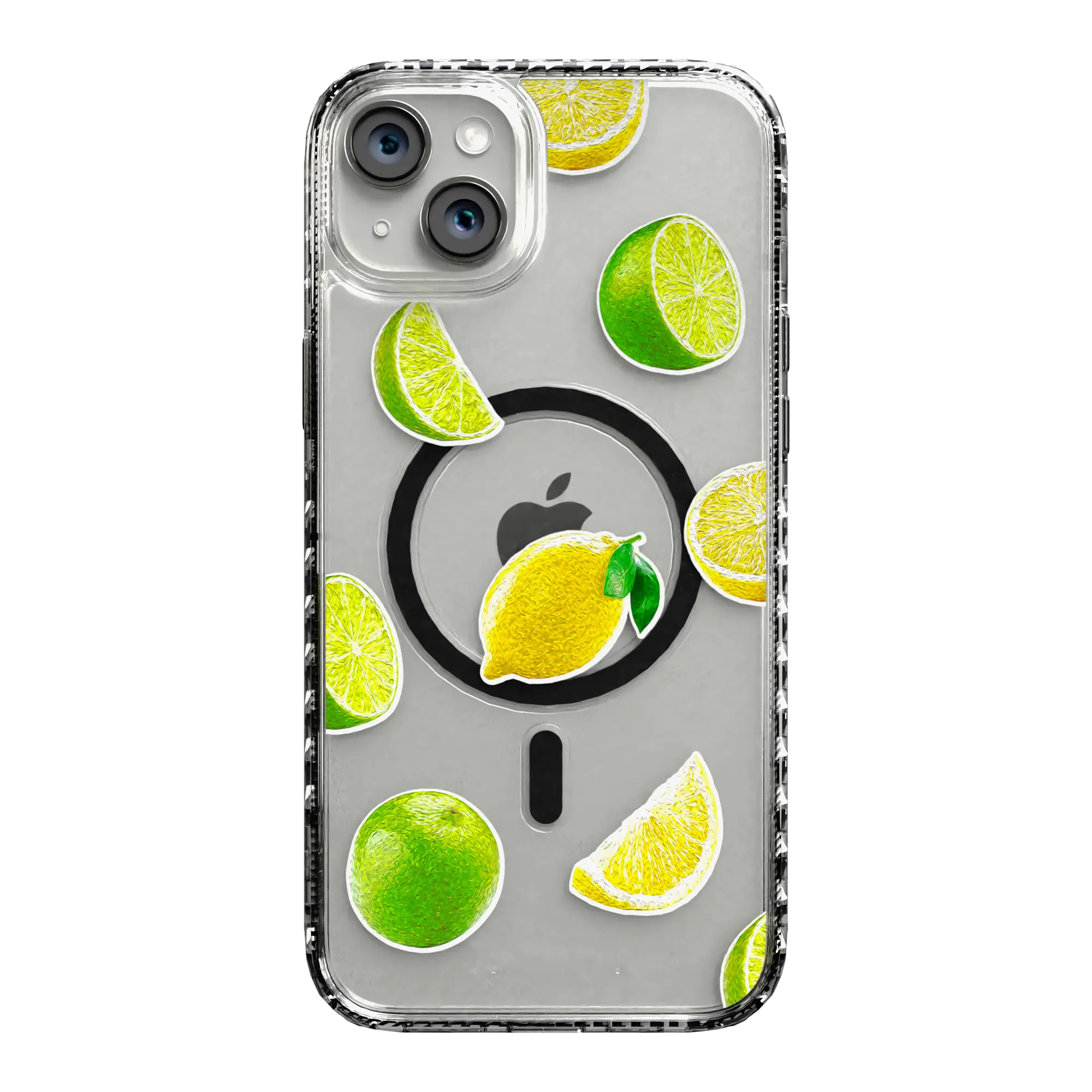 Apple-iPhone-14-Plus-Crystal-Clear Luscious Lime | Protective MagSafe Case | Fruits Collection for Apple iPhone 14 Series cellhelmet cellhelmet