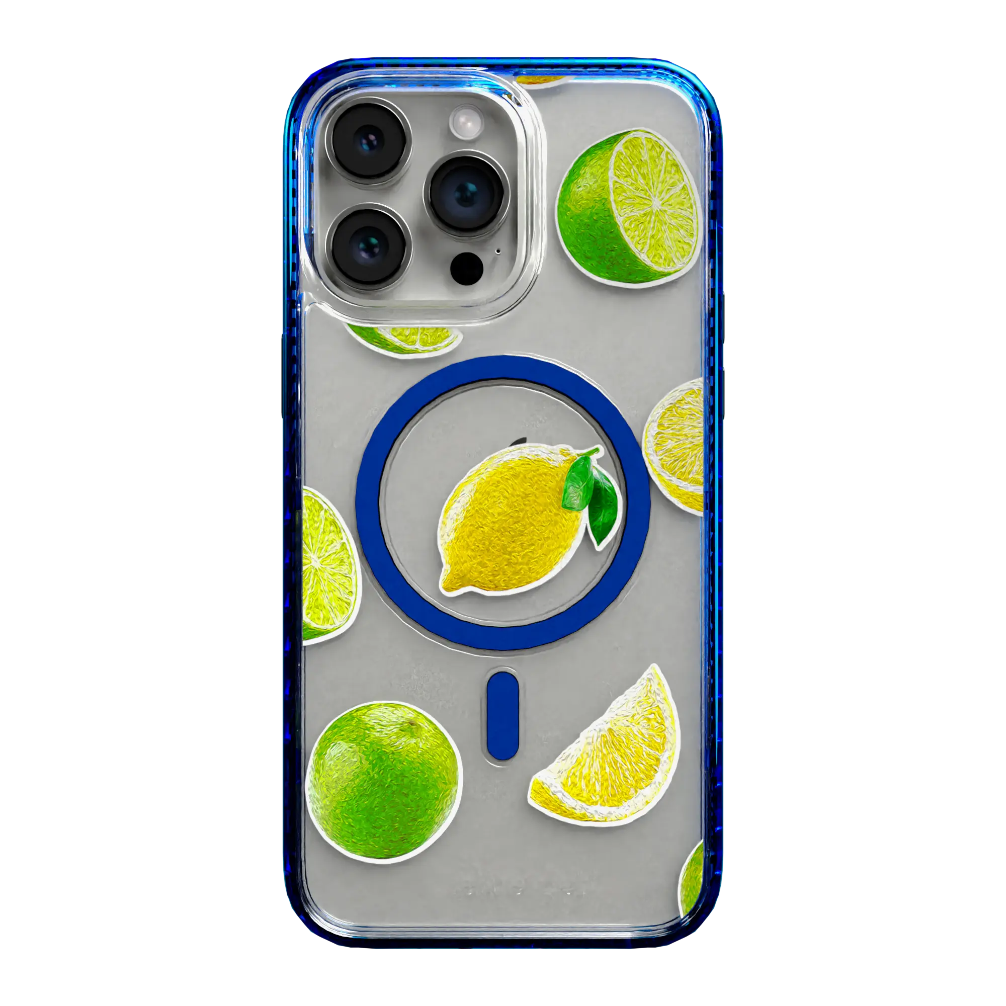Apple-iPhone-15-Pro-Max-Bermuda-Blue Luscious Lime | Protective MagSafe Case | Fruits Collection for Apple iPhone 15 Series cellhelmet cellhelmet
