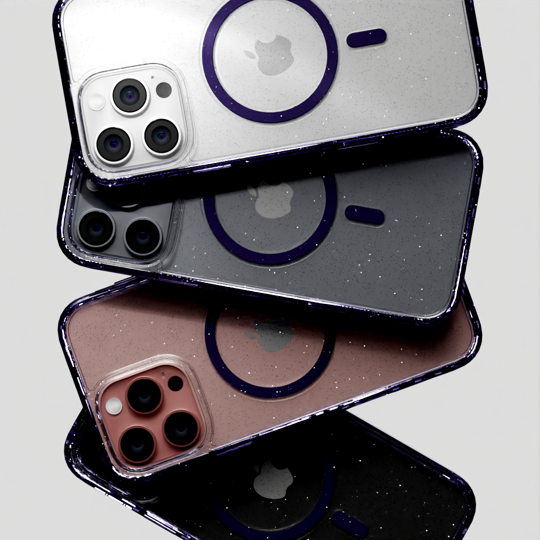 MagSafe® Glitter Case for Apple iPhone 16 Pro Max | Lilac Purple Sparkle | Magnitude Series