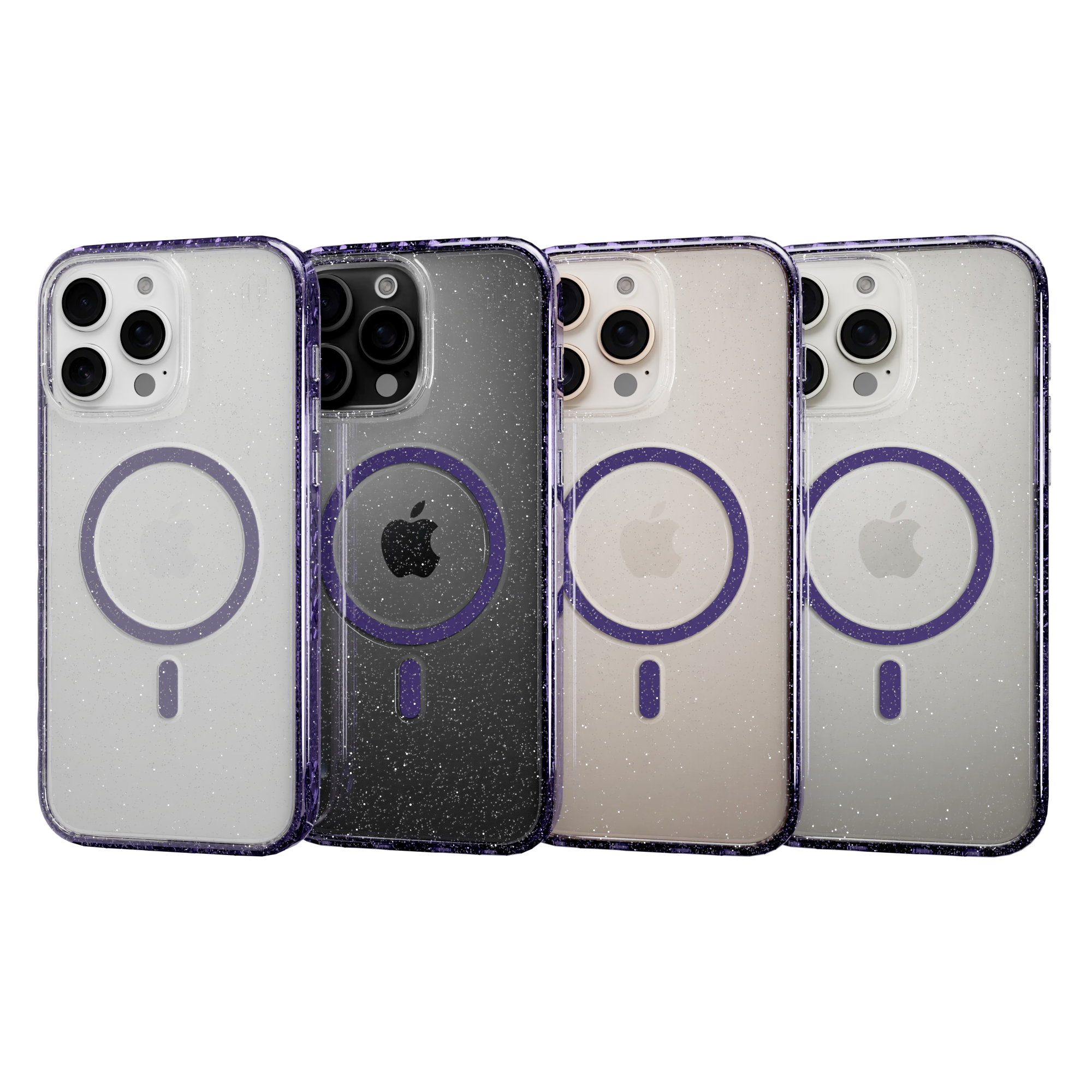 MagSafe® Glitter Case for Apple iPhone 16 Pro Max | Lilac Purple Sparkle | Magnitude Series