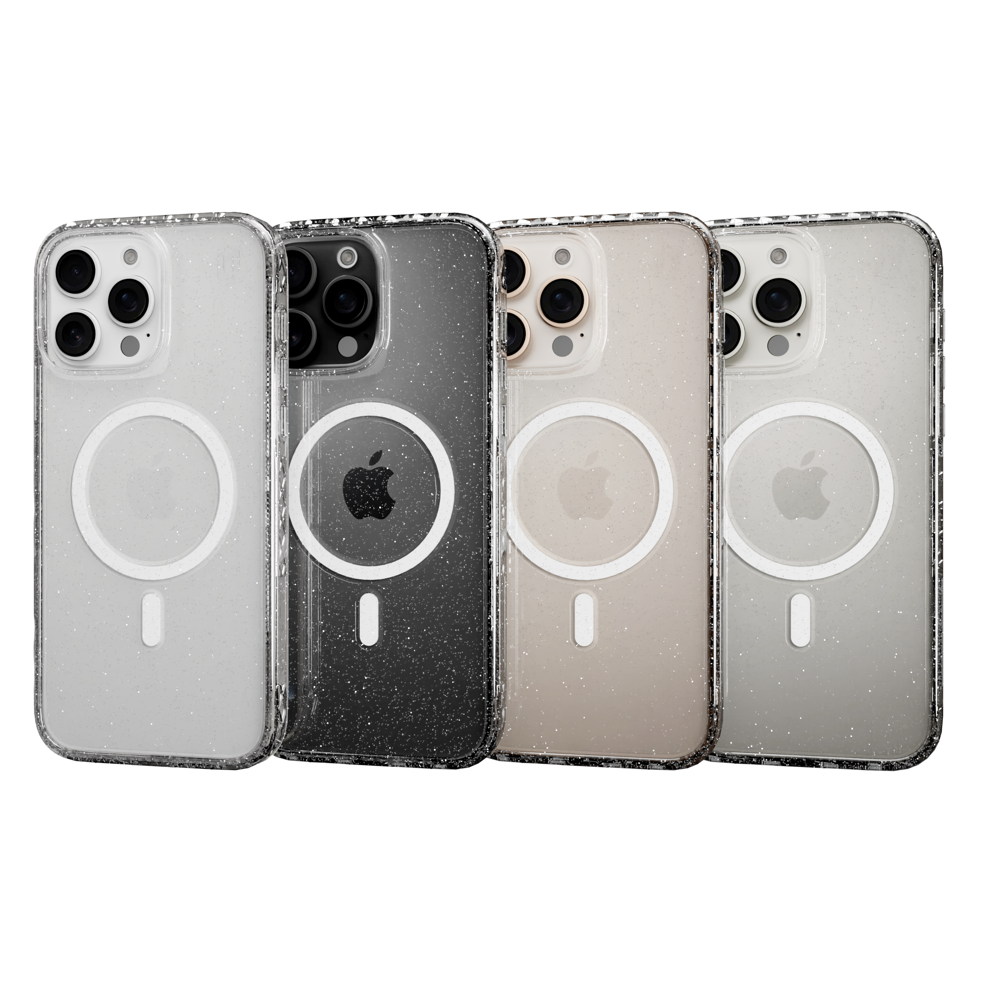 MagSafe® Glitter Case for Apple iPhone 16 Pro | Crystal Clear Sparkle | Magnitude Series