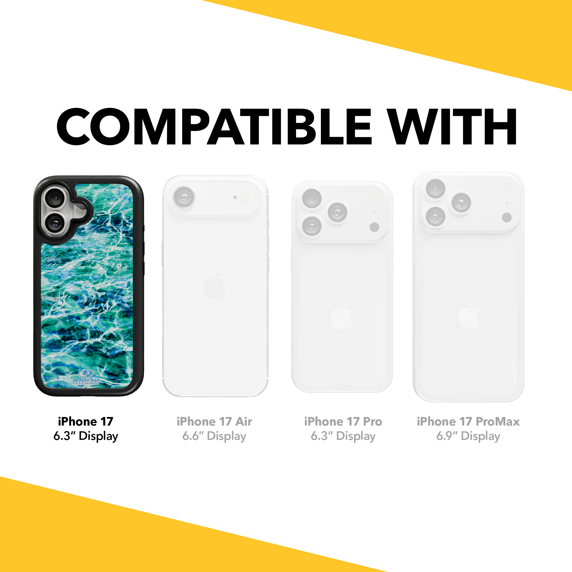 Mossy Oak Collection - Agua Seafoam for Apple iPhone 17 - Black Agua Seafoam / iPhone 17 / Black