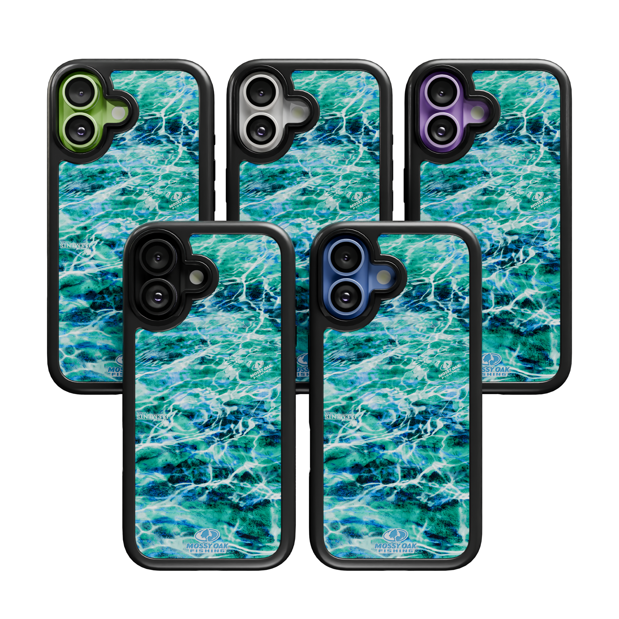 Mossy Oak Collection - Agua Seafoam for Apple iPhone 17 - Black Agua Seafoam / iPhone 17 / Black