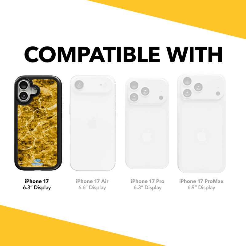 Mossy Oak Collection - Agua Yellowfin for Apple iPhone 17 - Black Agua Yellowfin / iPhone 17 / Black