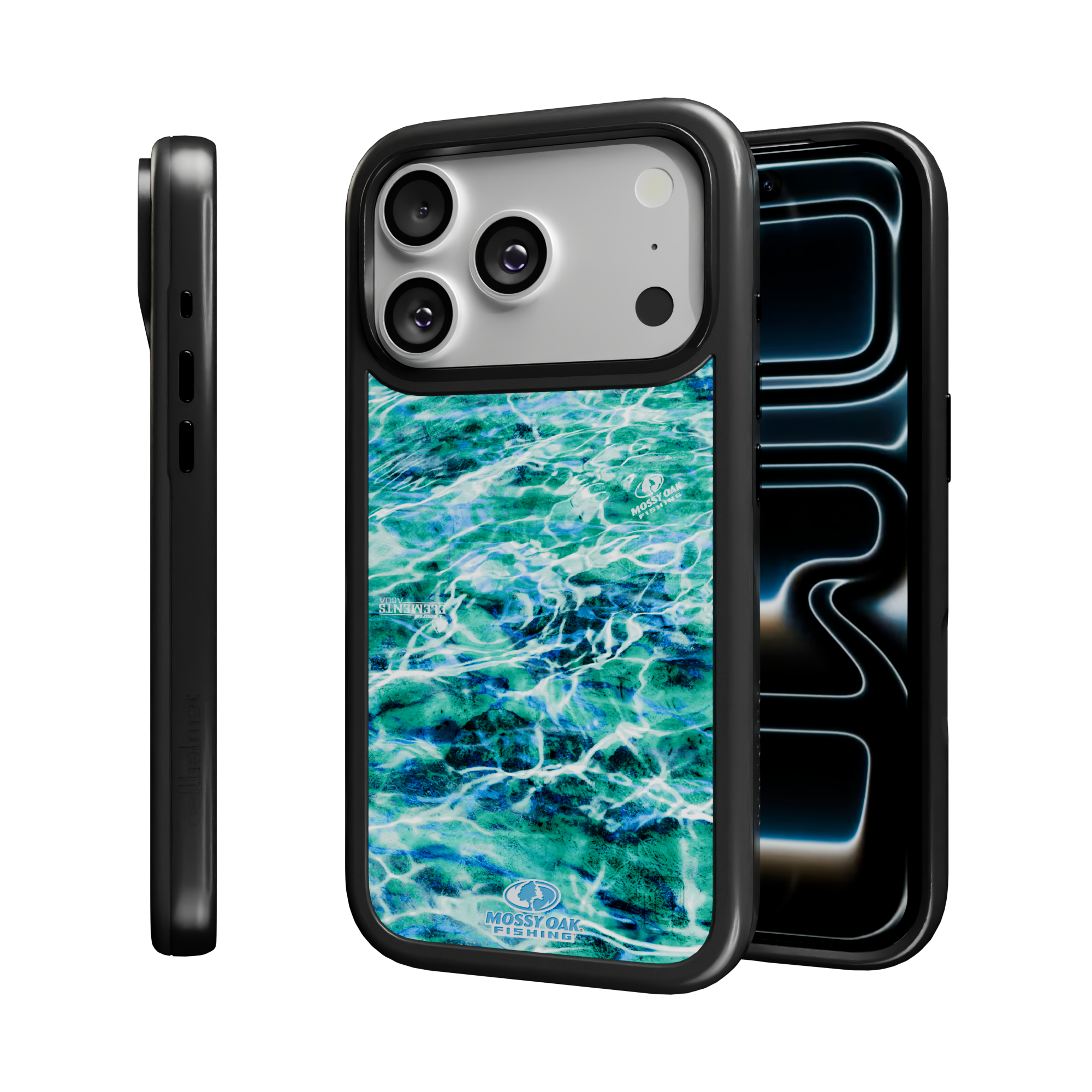 Mossy Oak Collection - Agua Seafoam for Apple iPhone 17 Pro - Black Agua Seafoam / iPhone 17 Pro / Black