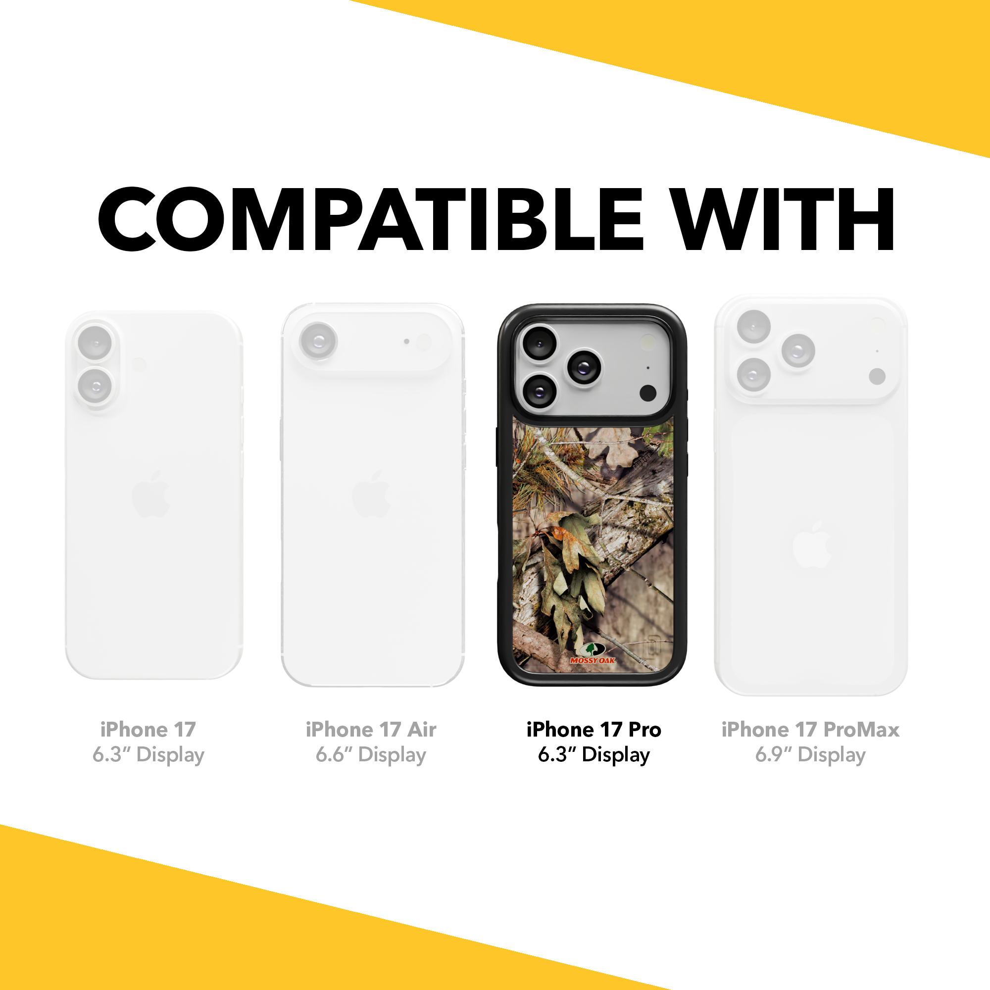 Mossy Oak Collection - Breakup Country for Apple iPhone 17 Pro - Black Breakup Country / iPhone 17 Pro / Black