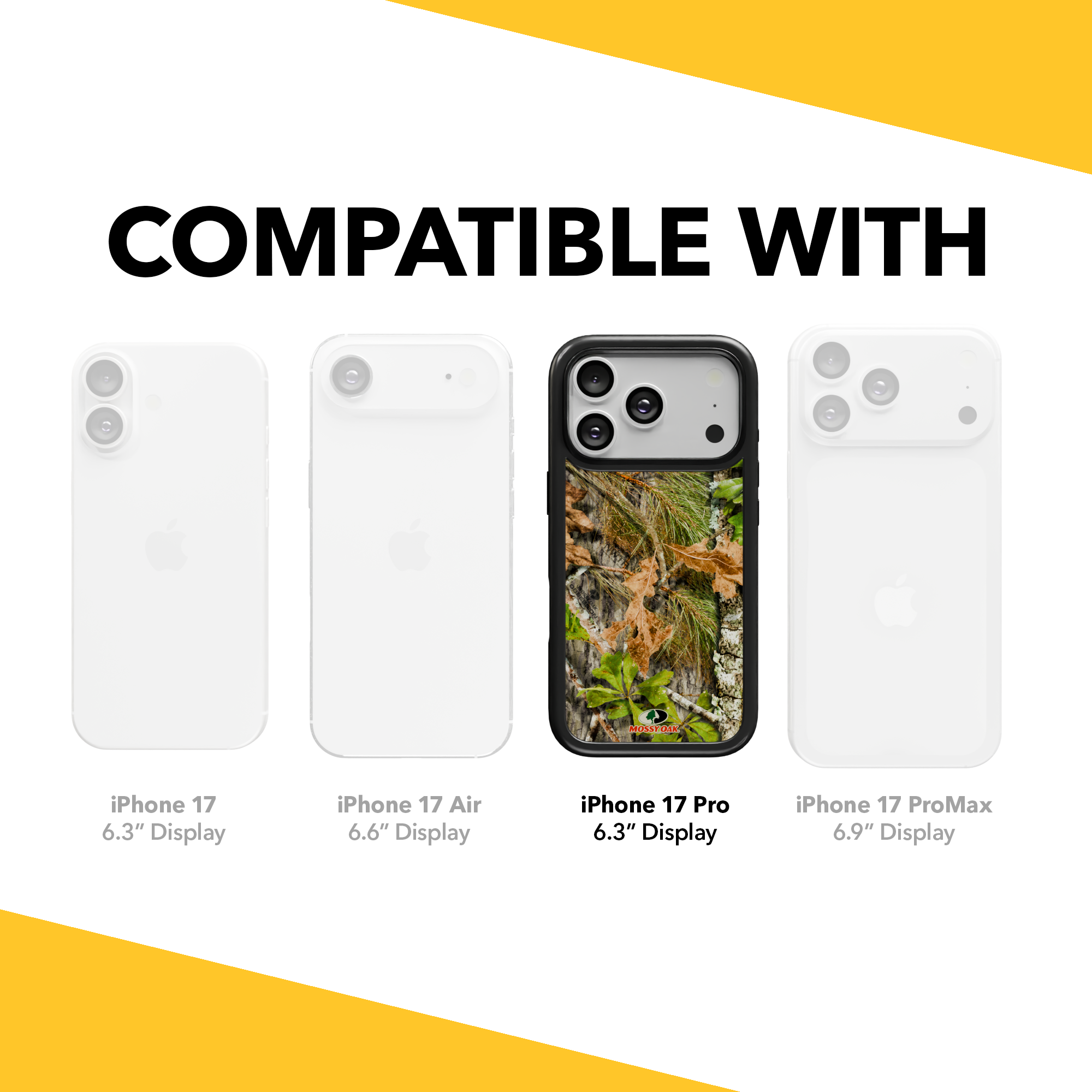 Mossy Oak Collection - Obsession for Apple iPhone 17 Pro - Black Obsession / iPhone 17 Pro / Black