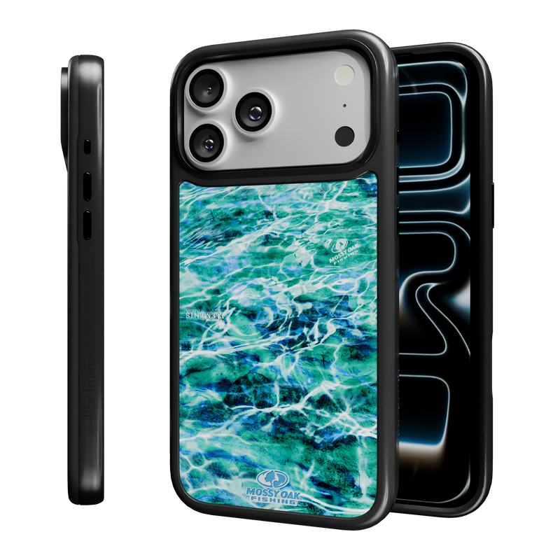 Mossy Oak Collection - Agua Seafoam for Apple iPhone 17 Pro Max - Black Agua Seafoam / iPhone 17 Pro Max / Black
