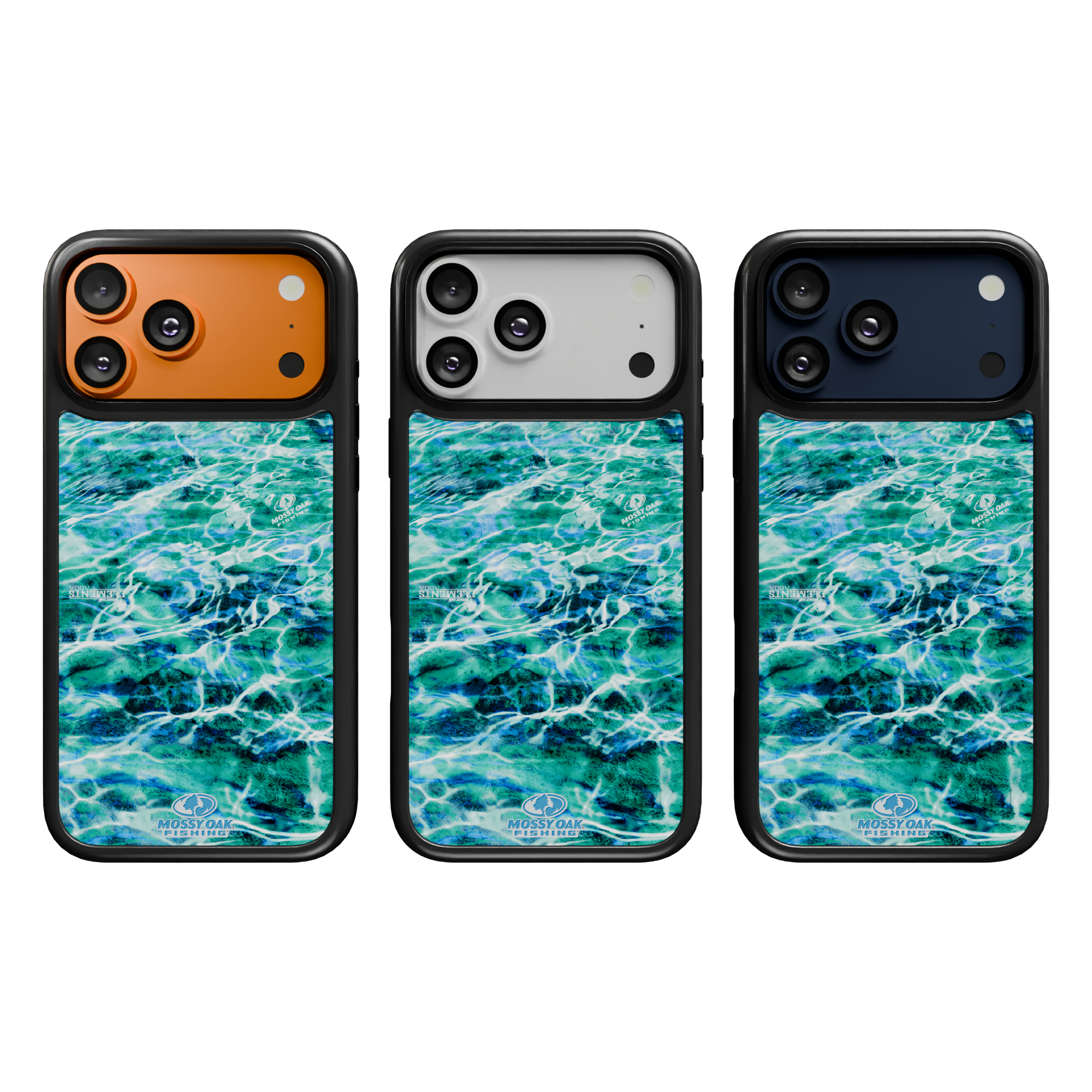 Shock-Absorbent MagSafe® Case for Apple iPhone 17 Pro in Mossy Oak Agua Seafoam Camo | Fortitude Series