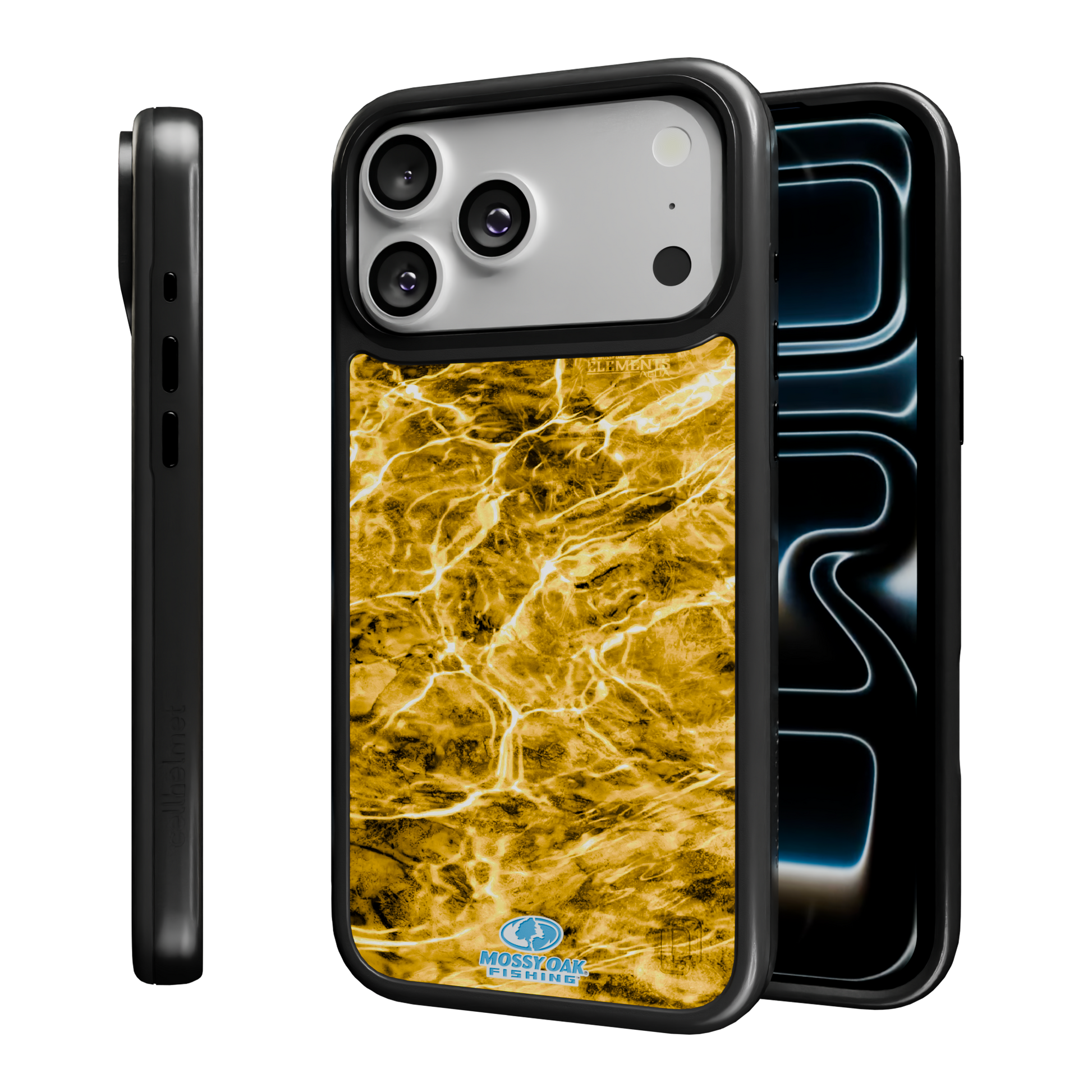 Mossy Oak Collection - Agua Yellowfin for Apple iPhone 17 Pro Max - Black Agua Yellowfin / iPhone 17 Pro Max / Black