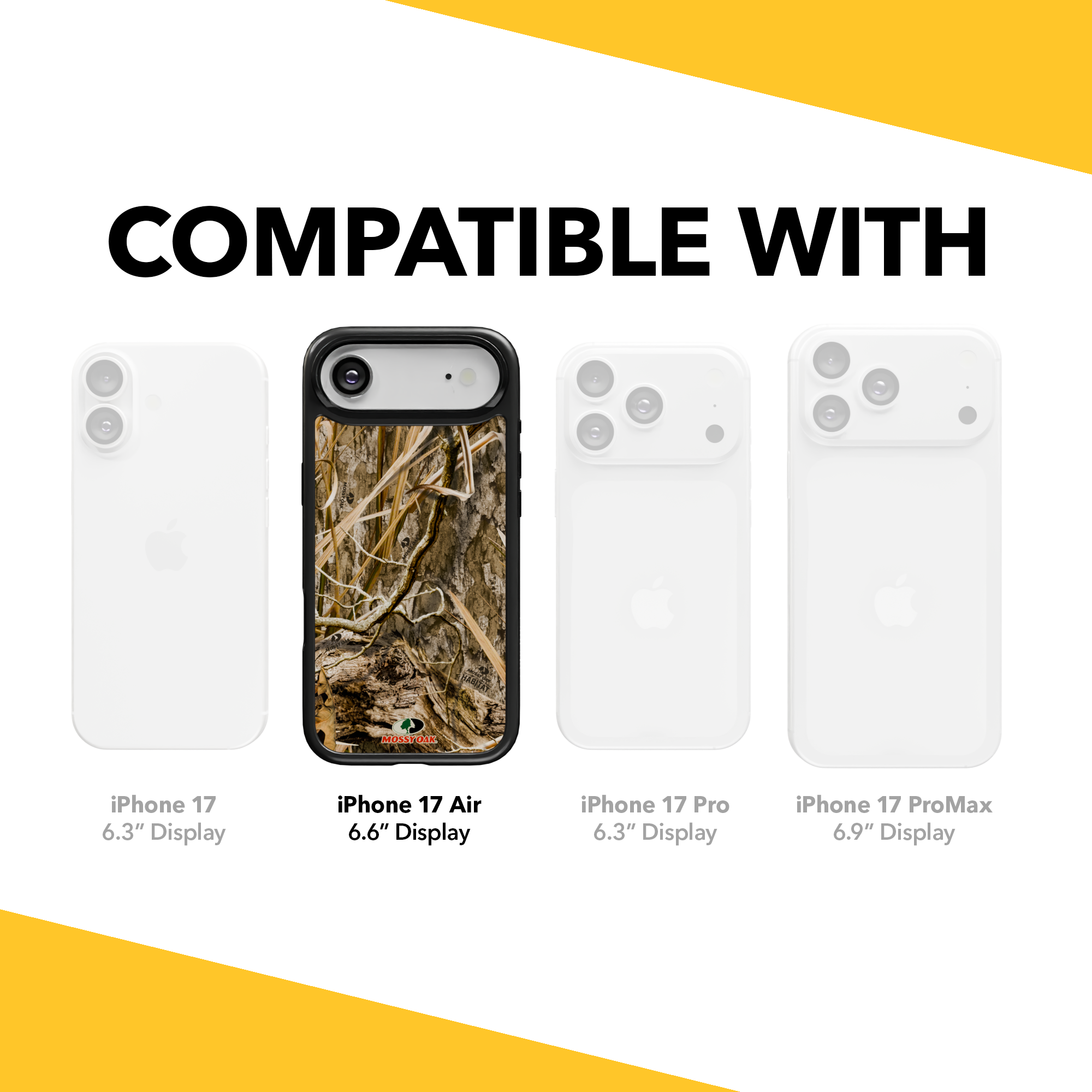Mossy Oak Collection - Shadow Grass for Apple iPhone Air - Black Shadow Grass / iPhone Air / Black