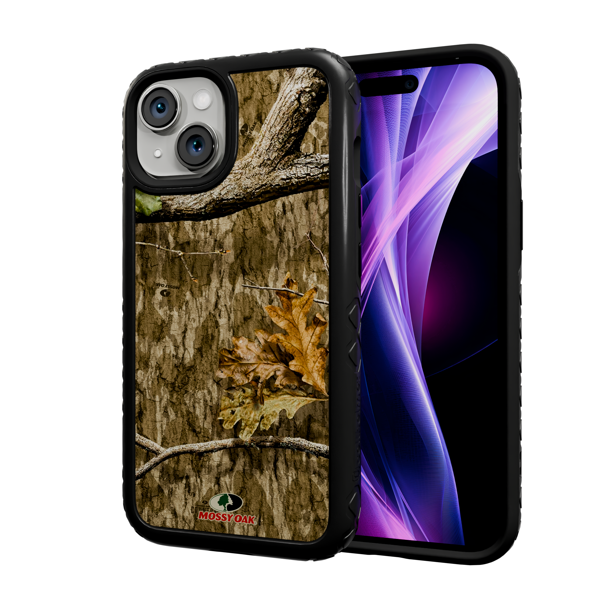 Shock-Absorbent MagSafe® Case for Apple iPhone 14 | Mossy Oak Country Roots Camo