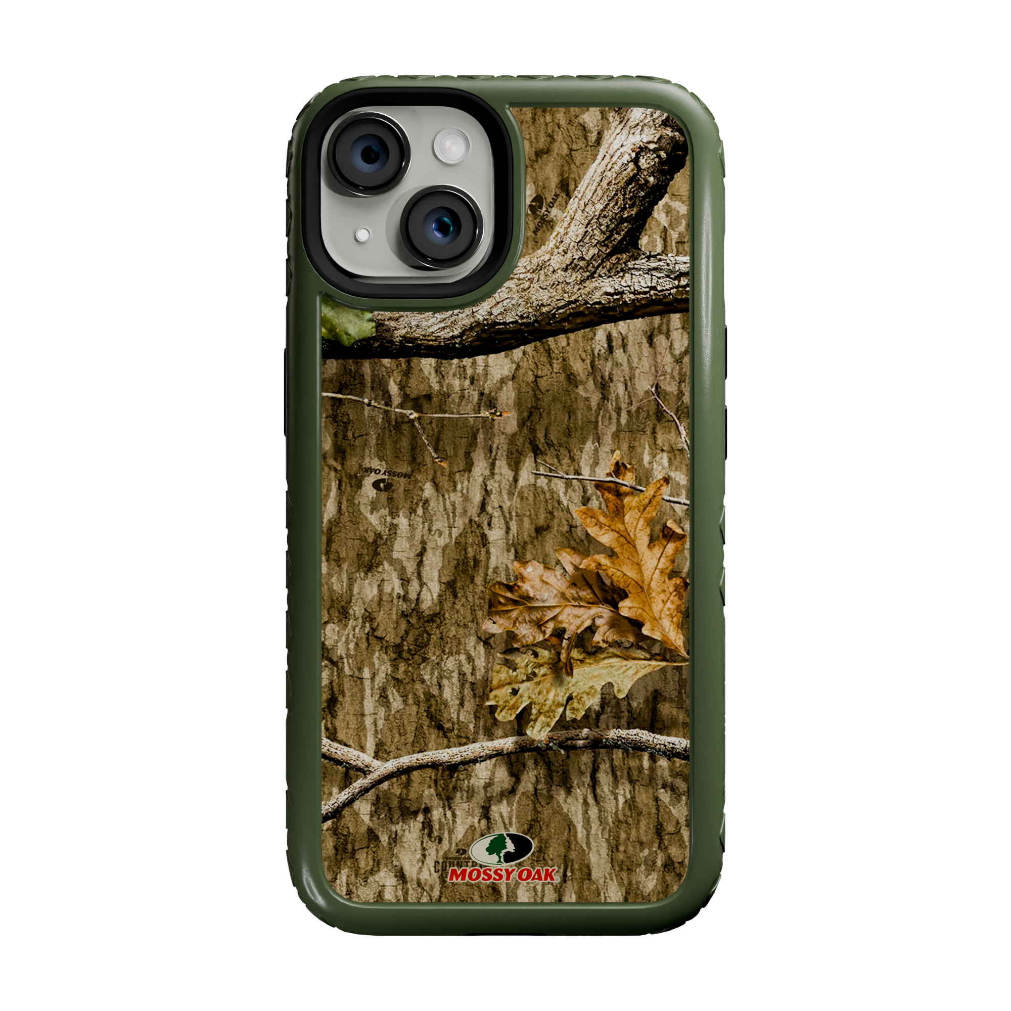 Shock-Absorbent MagSafe® Case for Apple iPhone 14 | Mossy Oak Country Roots Camo
