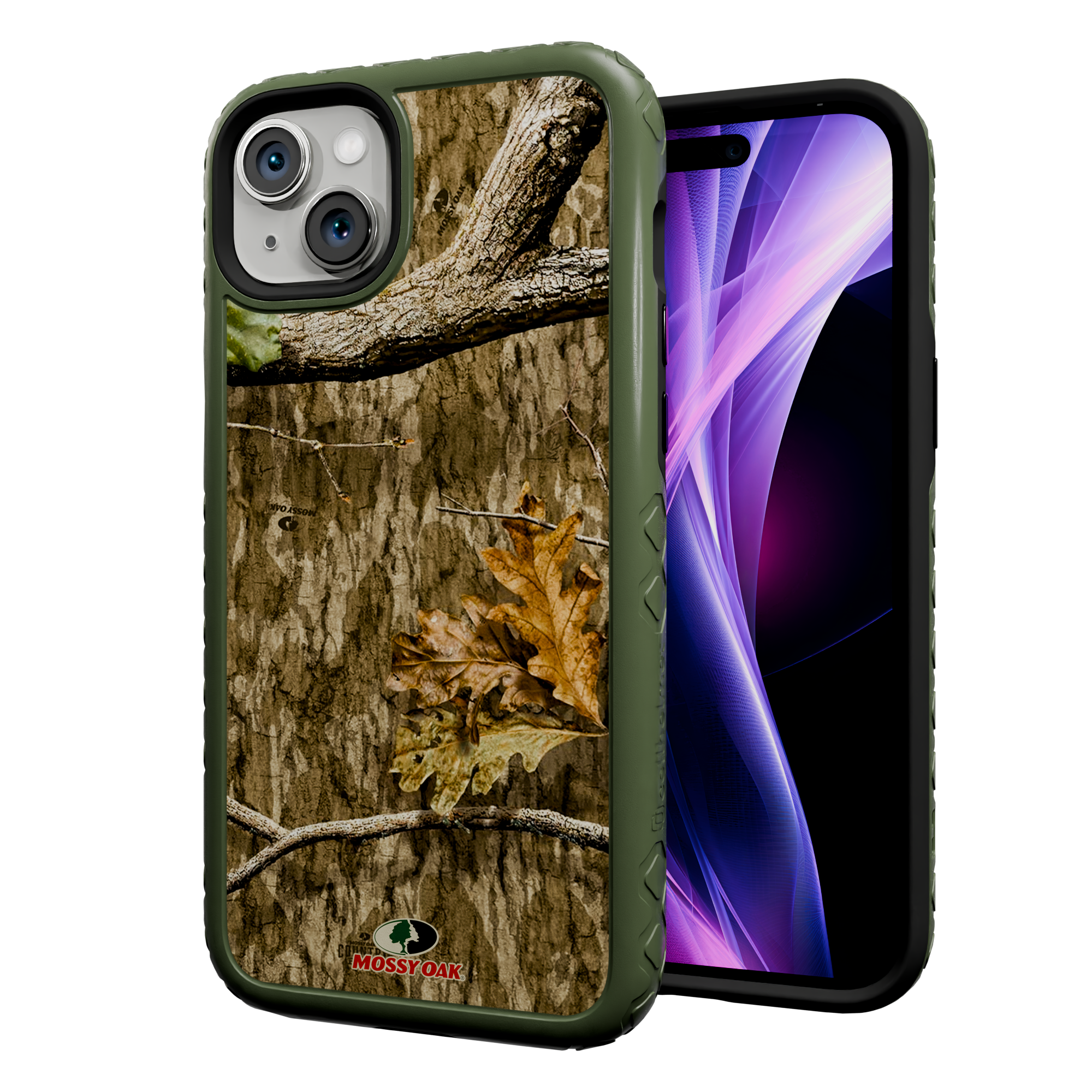 Shock-Absorbent MagSafe® Case for Apple iPhone 14 Plus | Mossy Oak Country Roots Camo