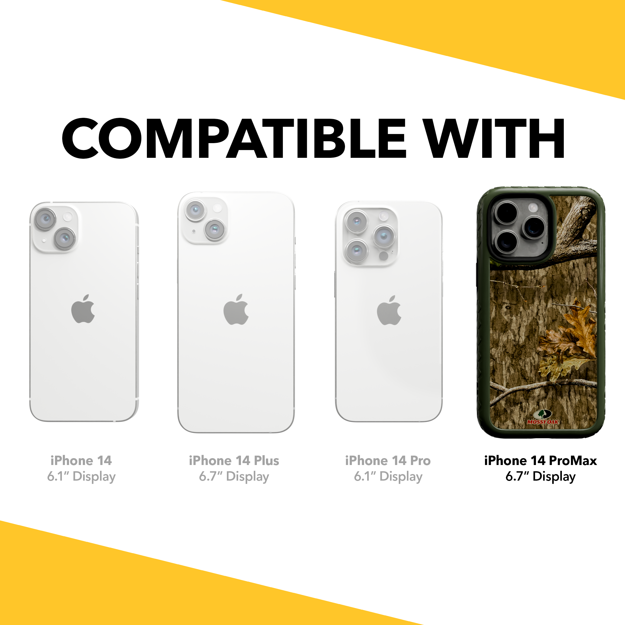 Shock-Absorbent MagSafe® Case for Apple iPhone 14 Pro Max | Mossy Oak Country Roots Camo