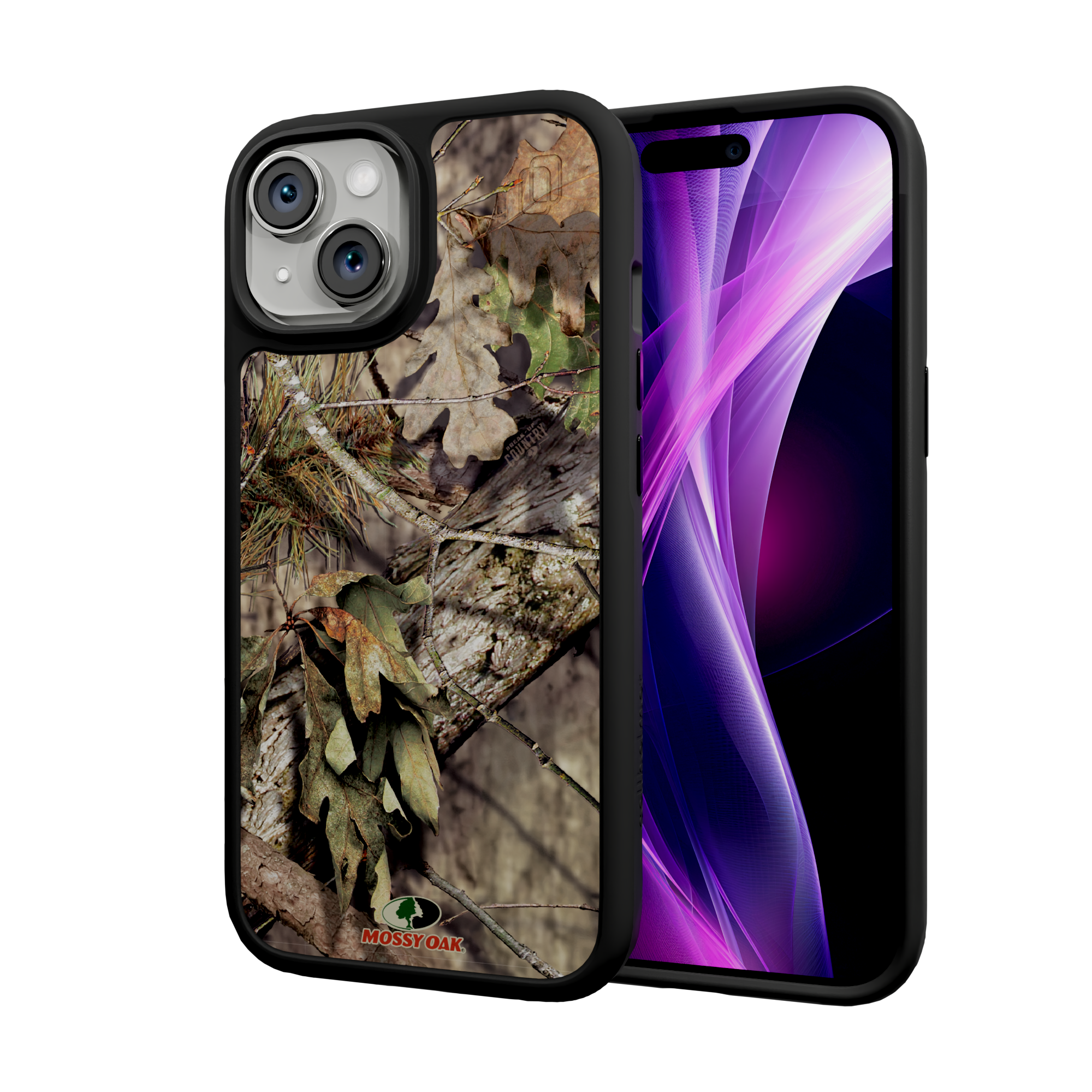 Mossy Oak Fortitude Series for Apple iPhone 15 - Breakup Country Onyx Black
