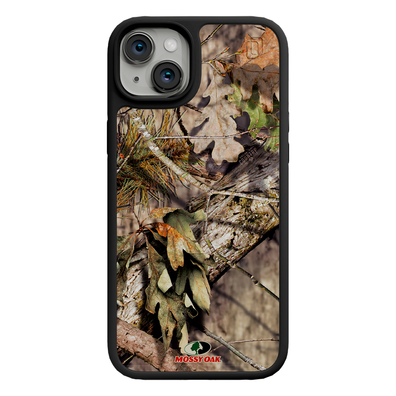 Shock-Absorbent MagSafe® Case for Apple iPhone 15 Plus | Mossy Oak Breakup Country Camo Onyx Black