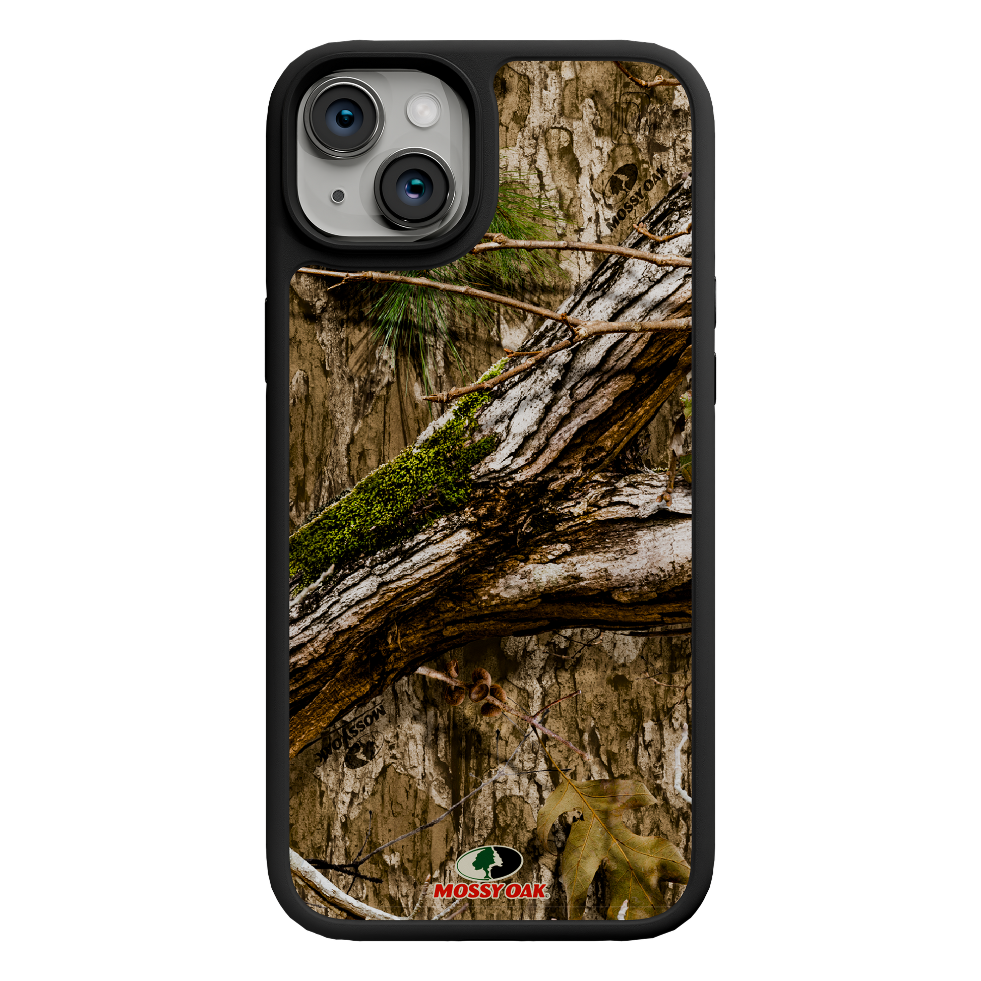 Shock-Absorbent MagSafe® Case for Apple iPhone 15 Plus | Mossy Oak Country DNA Camo Onyx Black