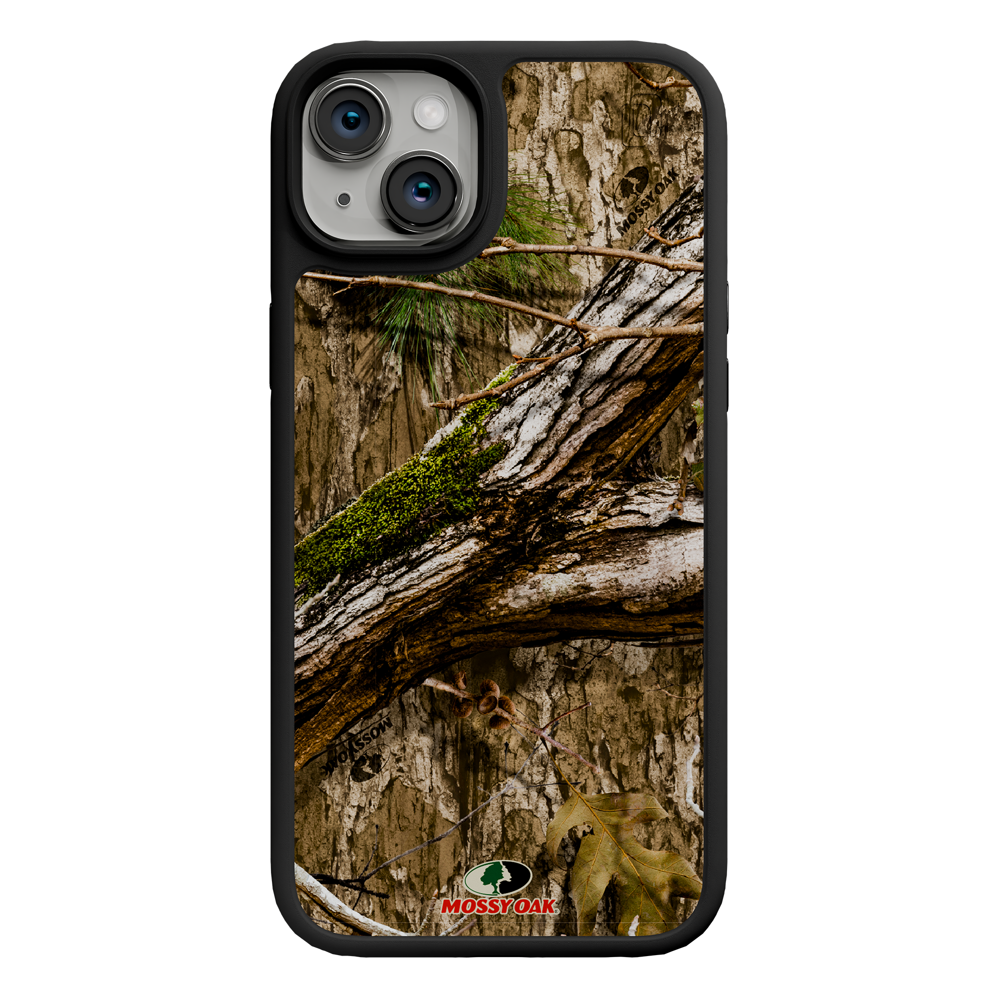 Shock-Absorbent MagSafe® Case for Apple iPhone 15 Plus | Mossy Oak Country DNA Camo Onyx Black