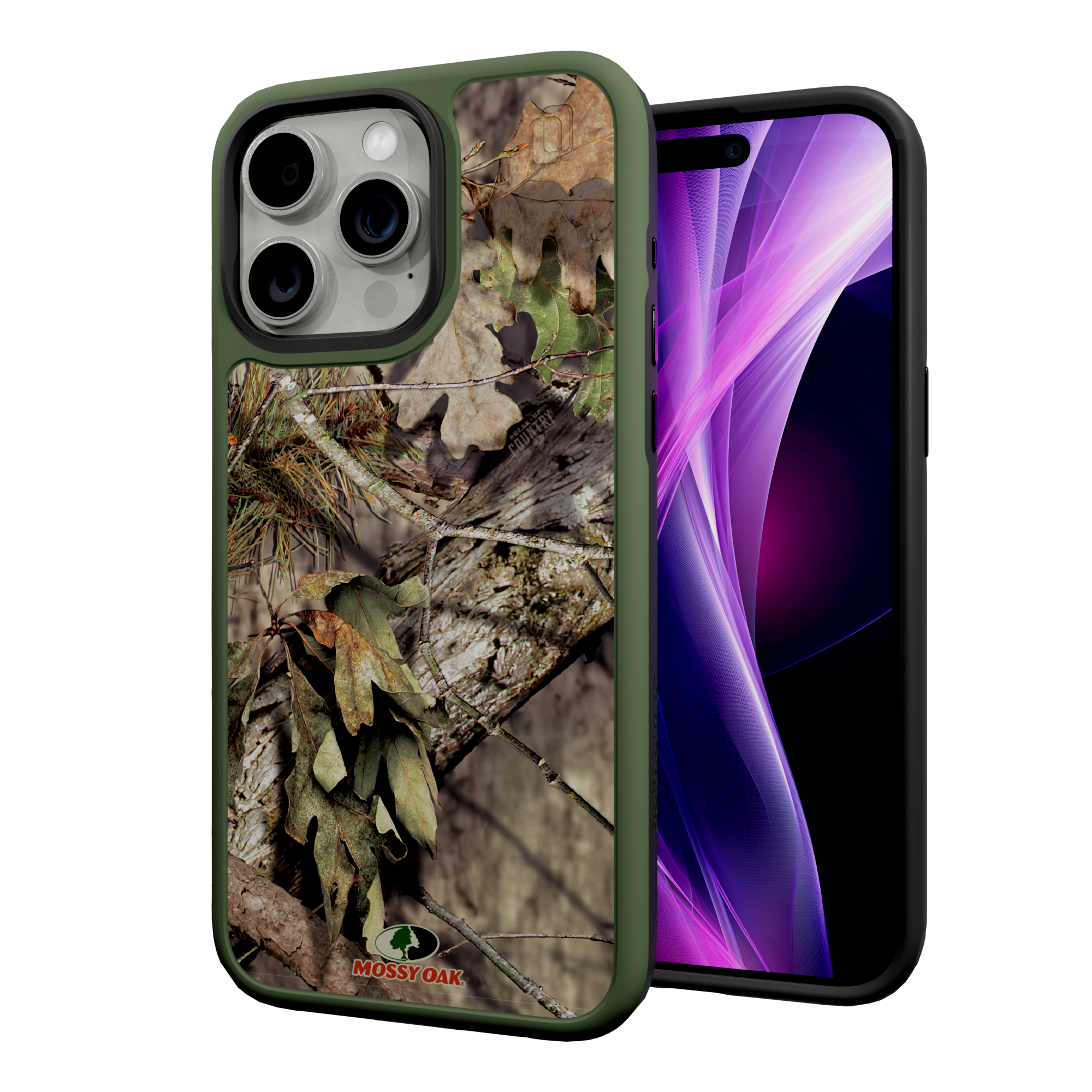 Mossy Oak Fortitude Series for Apple iPhone 15 Pro Max - Breakup Country Olive Green