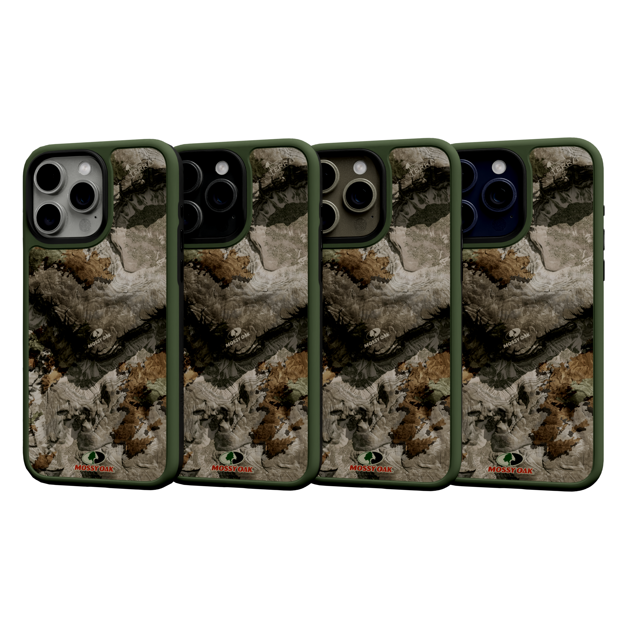 Mossy Oak Fortitude Series for Apple iPhone 15 Pro Max - Terra Gila Olive Green