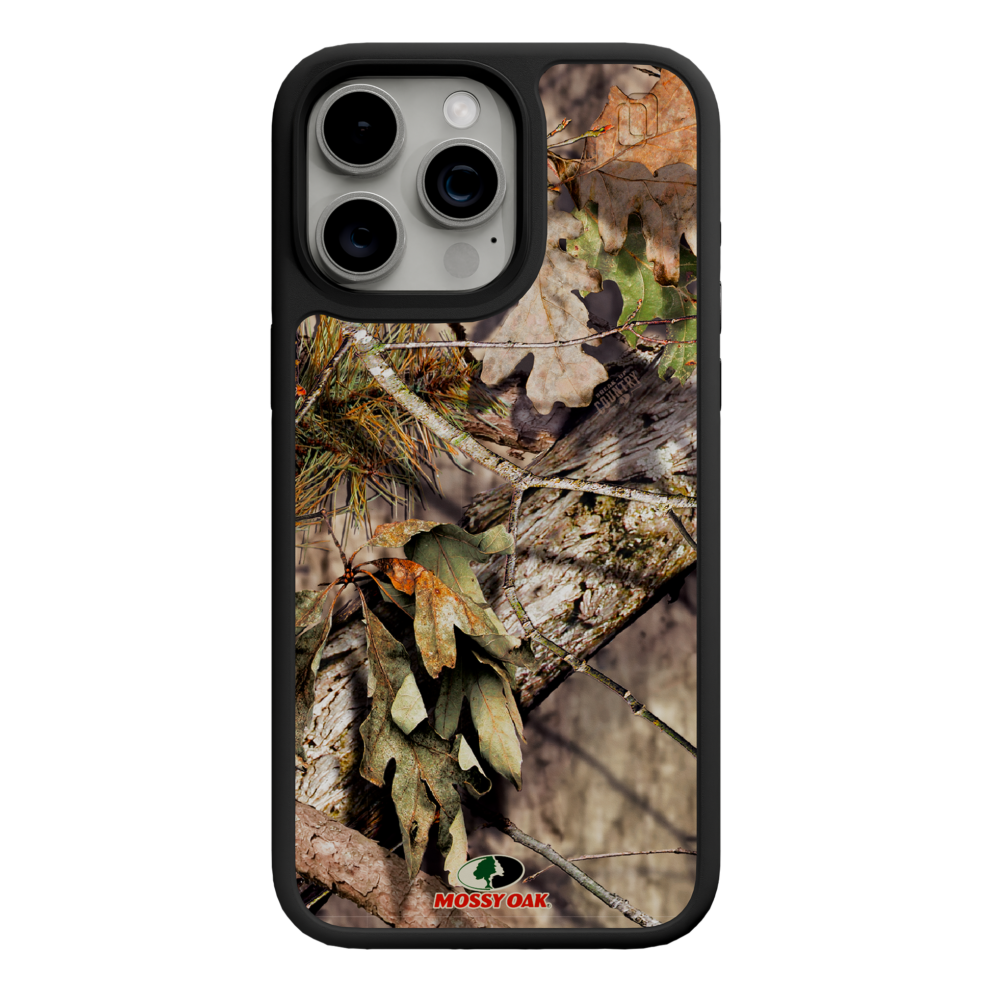Shock-Absorbent MagSafe® Case for Apple iPhone 15 Pro Max | Mossy Oak Breakup Country Camo Onyx Black