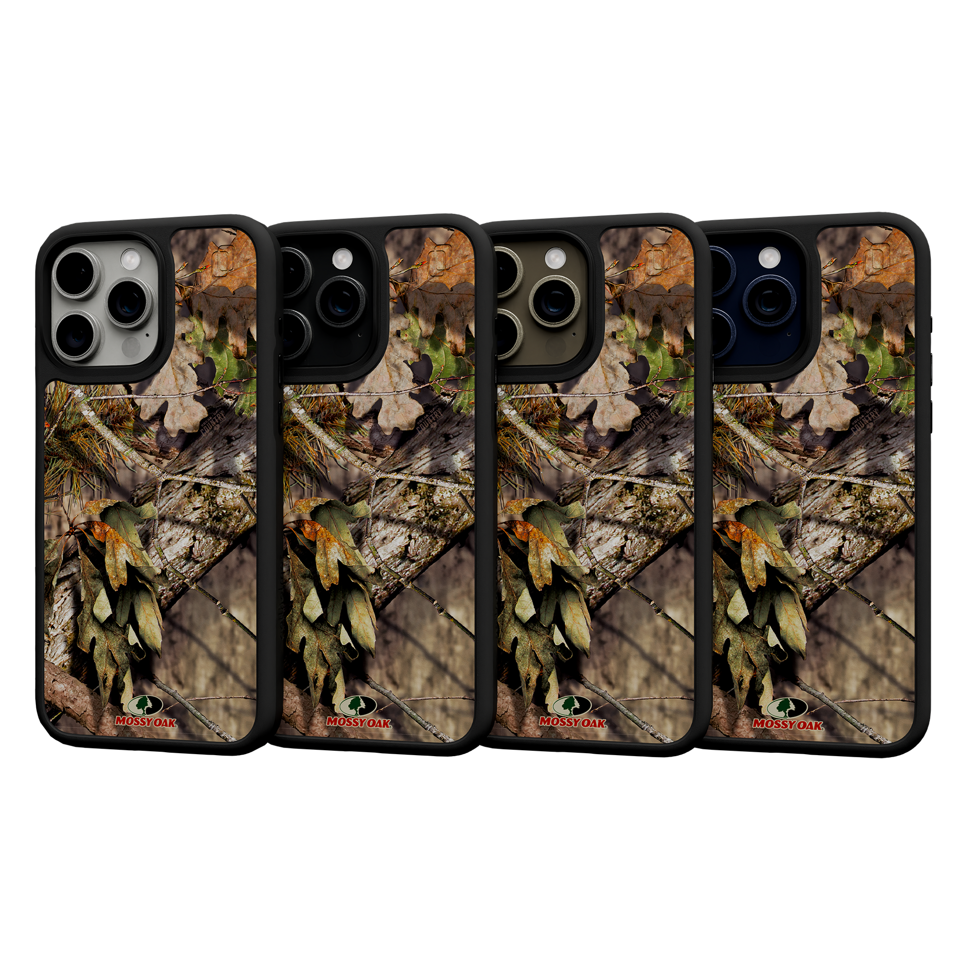 Shock-Absorbent MagSafe® Case for Apple iPhone 15 Pro Max | Mossy Oak Breakup Country Camo Onyx Black