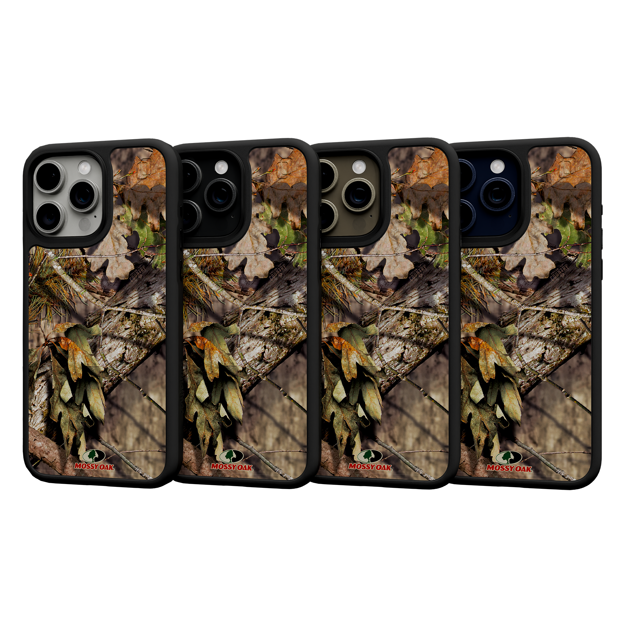 Shock-Absorbent MagSafe® Case for Apple iPhone 15 Pro Max | Mossy Oak Breakup Country Camo Onyx Black