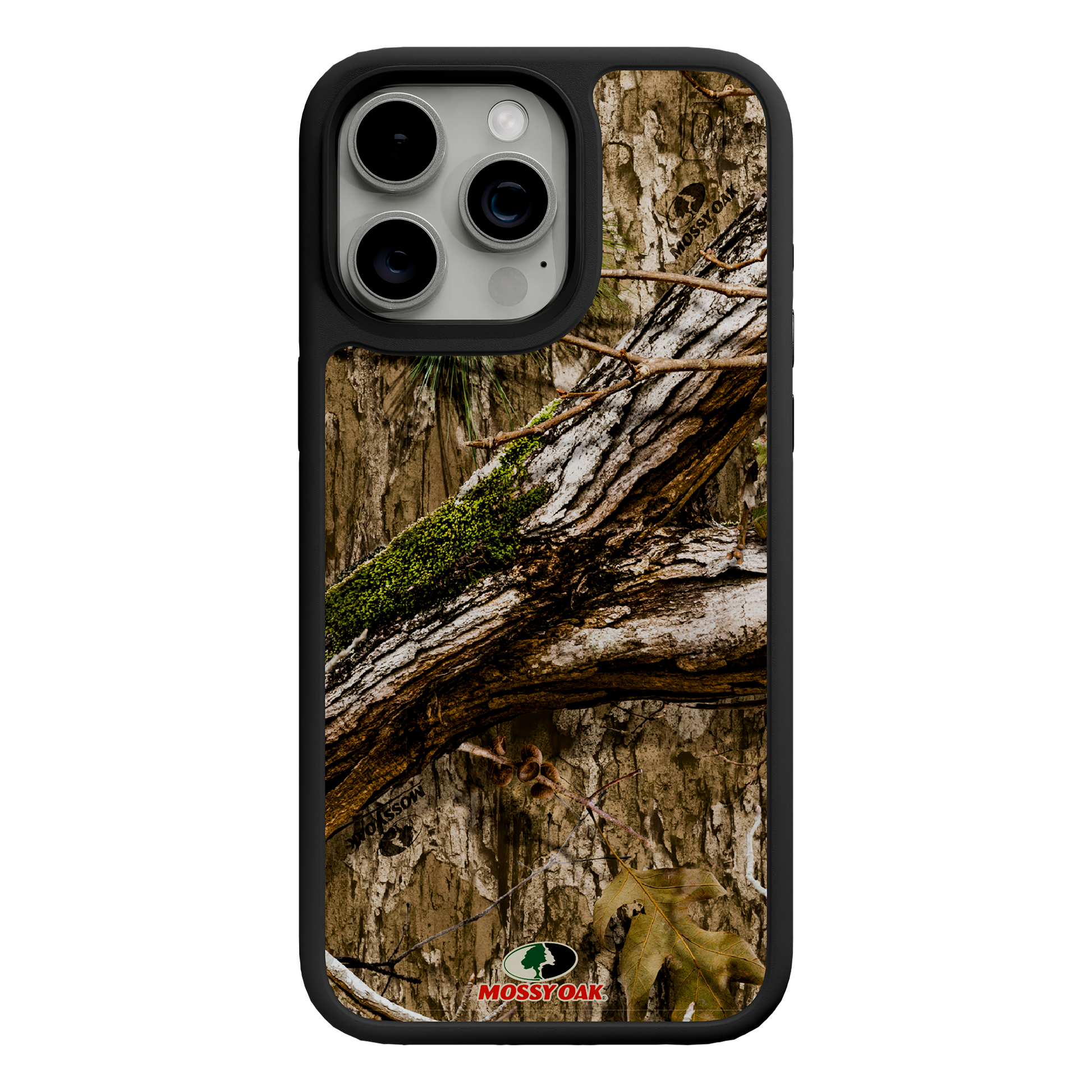 Shock-Absorbent MagSafe® Case for Apple iPhone 15 Pro Max | Mossy Oak Country DNA Camo Onyx Black