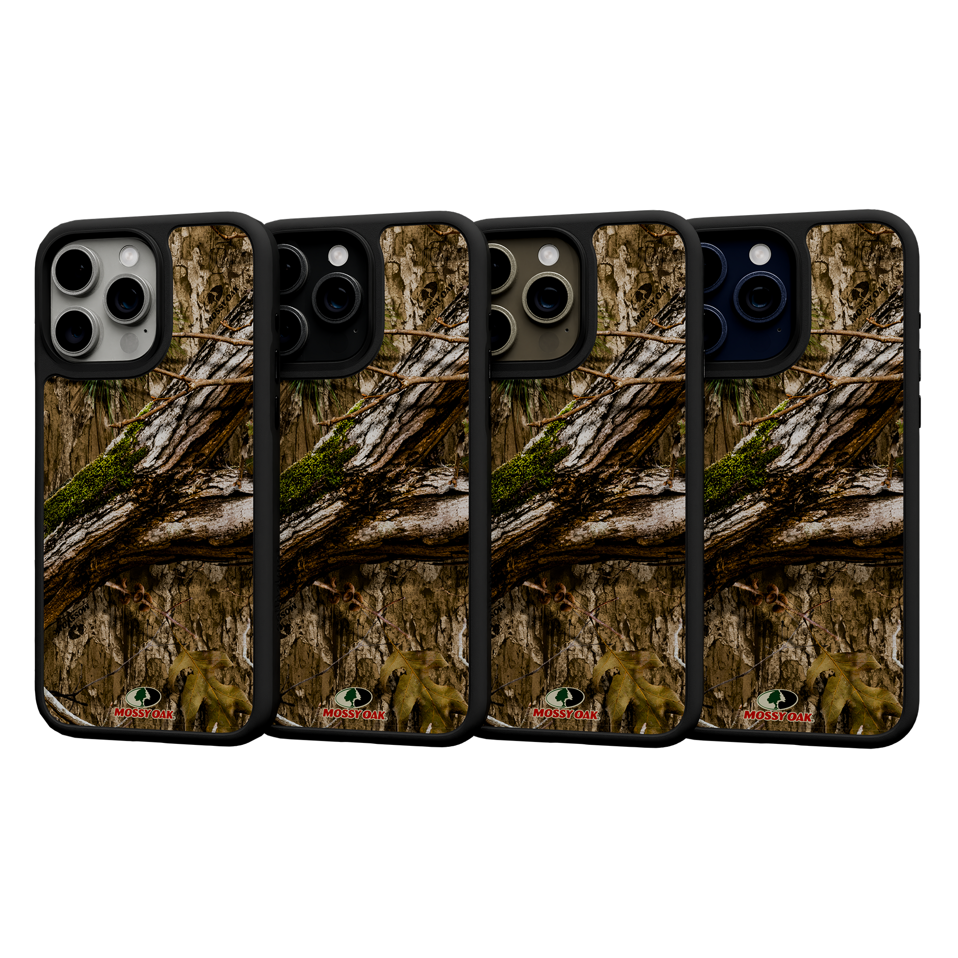 Shock-Absorbent MagSafe® Case for Apple iPhone 15 Pro Max | Mossy Oak Country DNA Camo Onyx Black