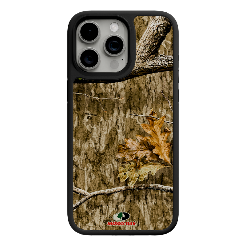 Shock-Absorbent MagSafe® Case for Apple iPhone 15 Pro Max | Mossy Oak Country Roots Camo Onyx Black