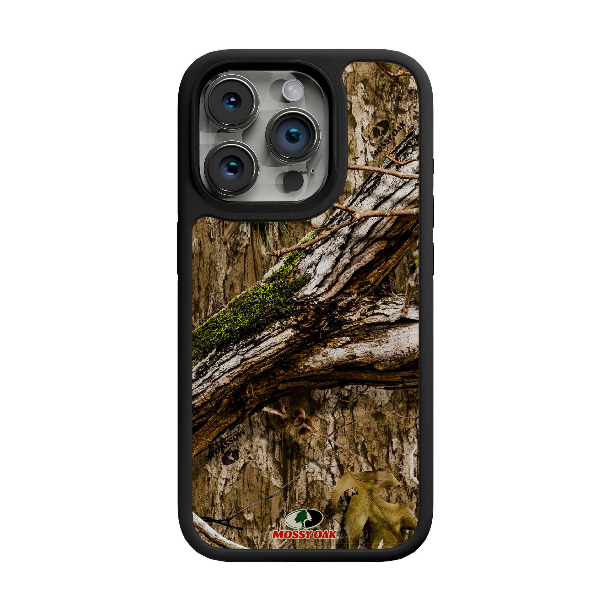 Shock-Absorbent MagSafe® Case for Apple iPhone 15 Pro | Mossy Oak Country DNA Camo Onyx Black