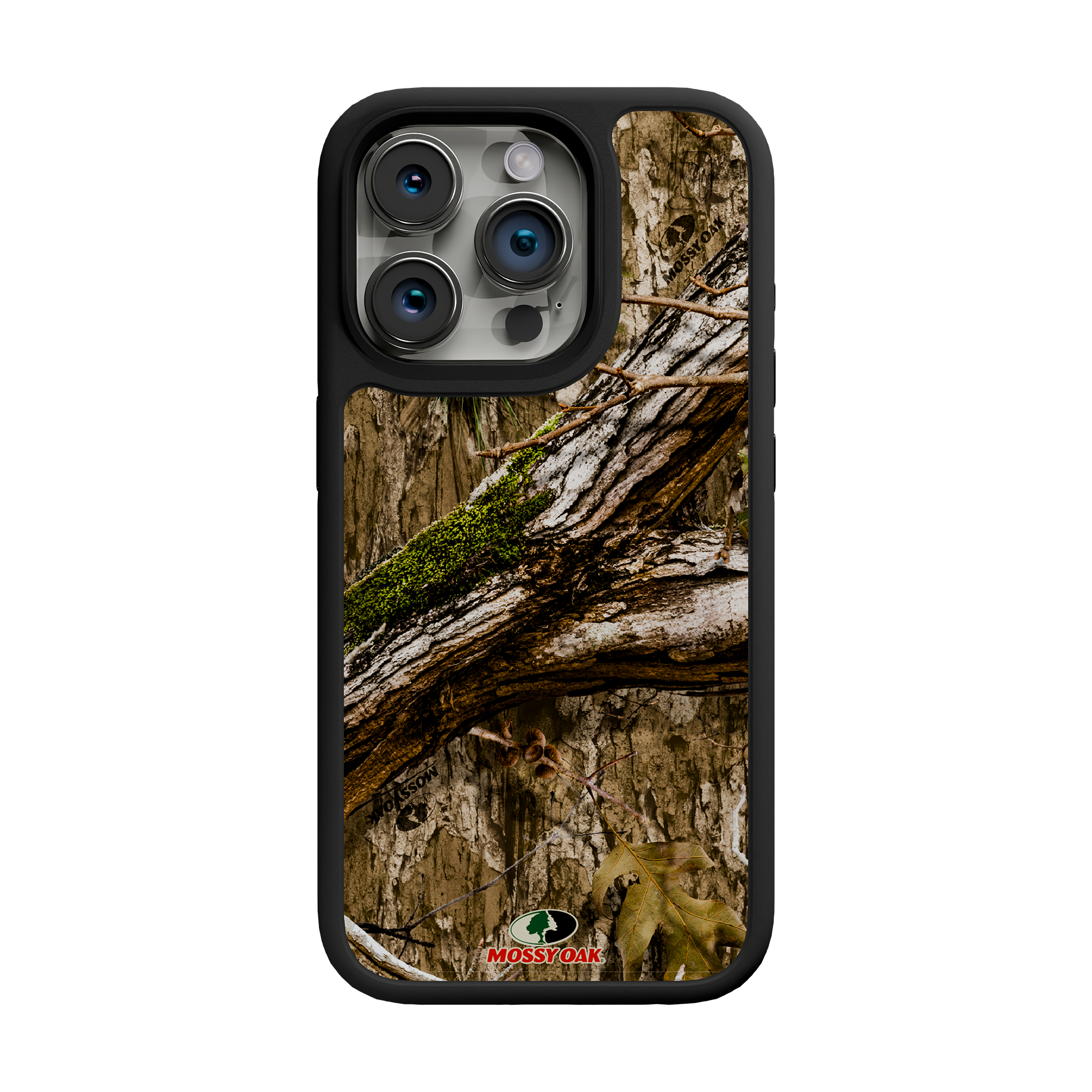 Shock-Absorbent MagSafe® Case for Apple iPhone 15 Pro | Mossy Oak Country DNA Camo Onyx Black