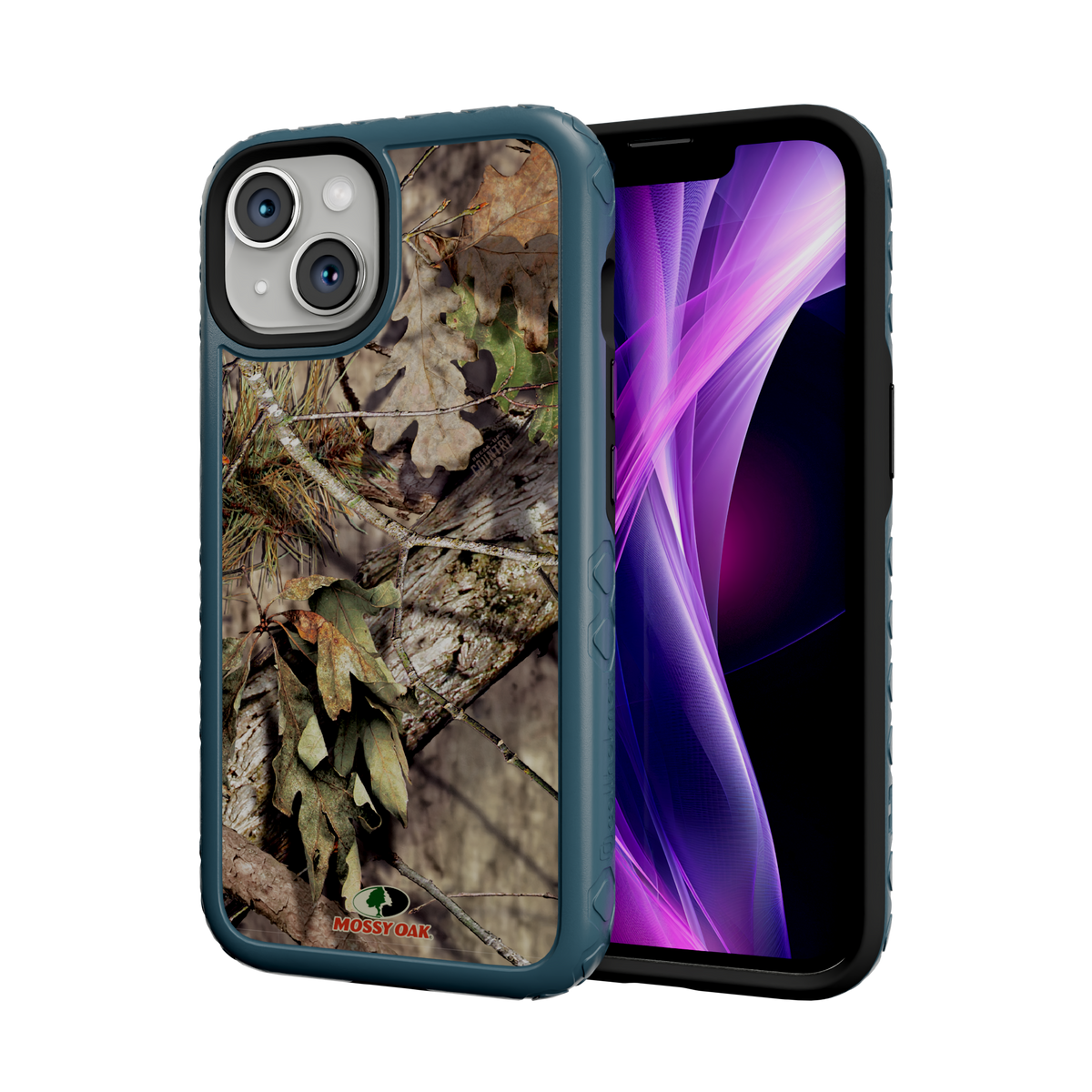 Mossy Oak MagSafe® Dual Layer Case for Apple iPhone 14 - Breakup Country Deep Sea Blue