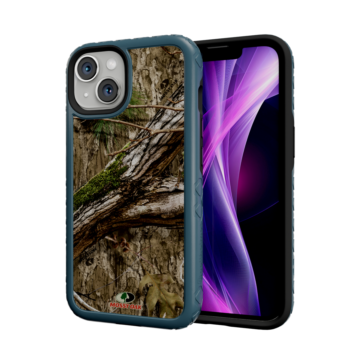 Mossy Oak MagSafe® Dual Layer Case for Apple iPhone 14 - Country DNA Deep Sea Blue