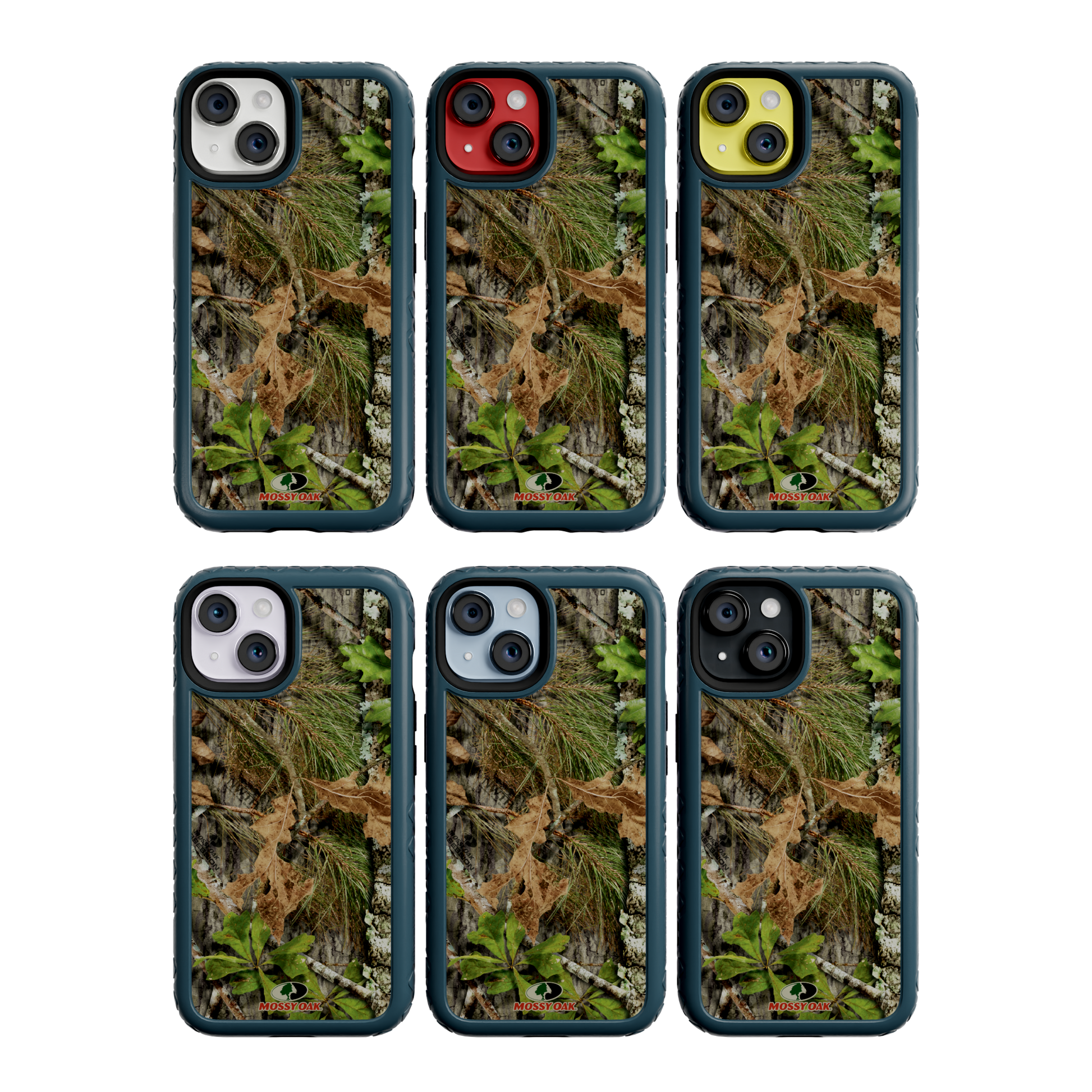 Mossy Oak | MagSafe Dual Layer Case for Apple iPhone 14 | Obsession | Fortitude Series Deep Sea Blue