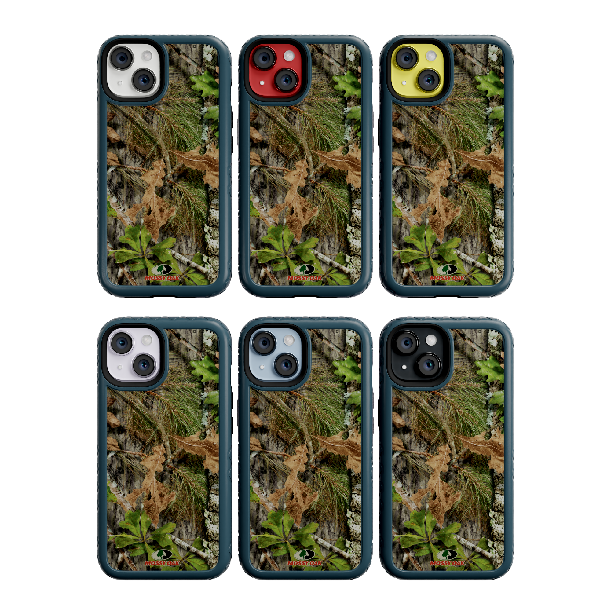 Mossy Oak | MagSafe Dual Layer Case for Apple iPhone 14 | Obsession | Fortitude Series Deep Sea Blue