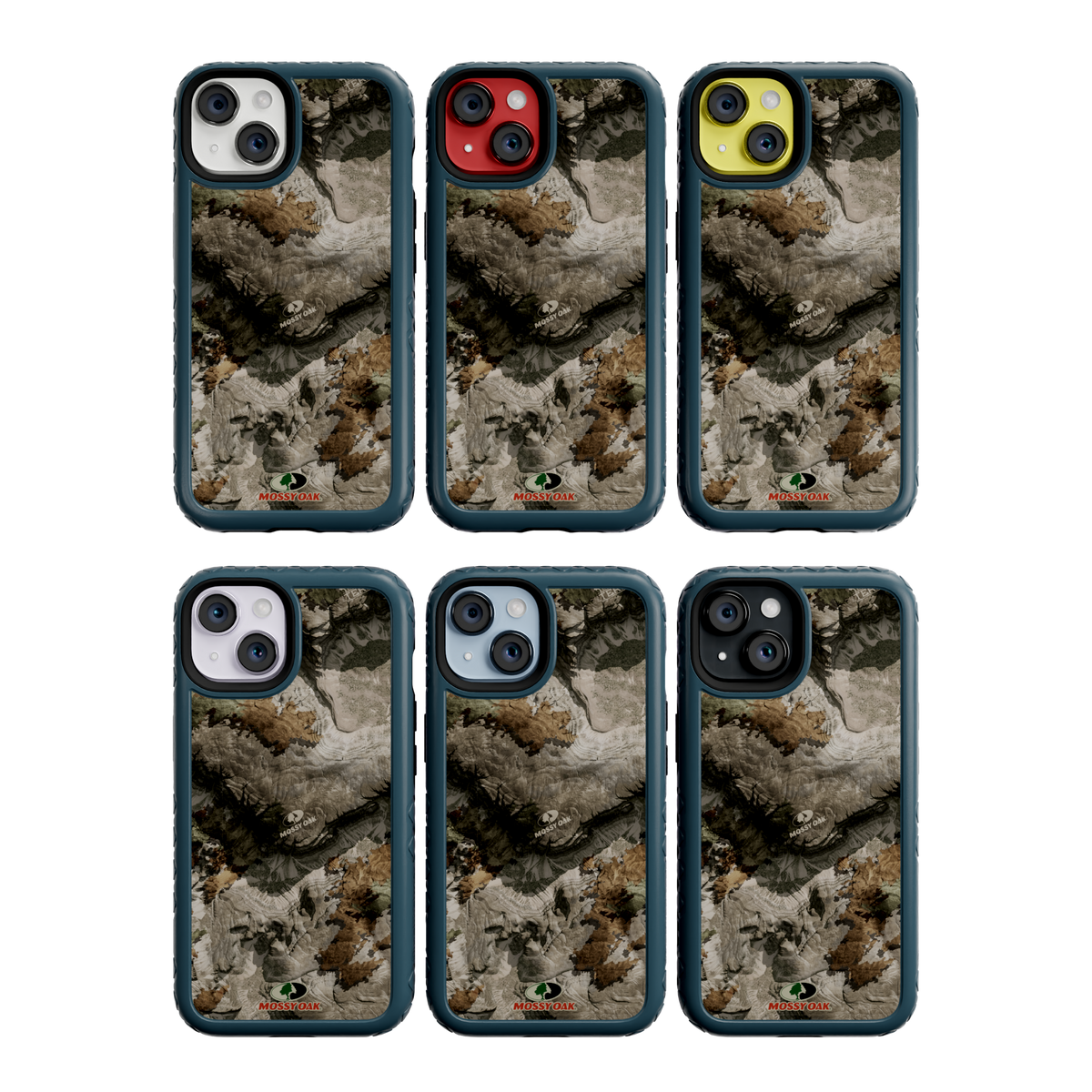 Mossy Oak MagSafe® Dual Layer Case for Apple iPhone 14 - Terra Gila Deep Sea Blue