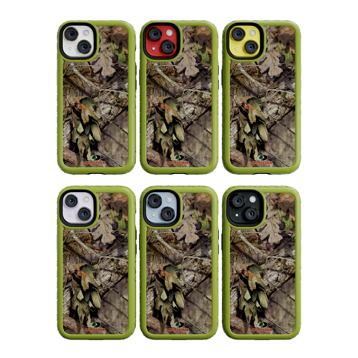 Mossy Oak MagSafe® Dual Layer Case for Apple iPhone 14 - Breakup Country Electric Lime