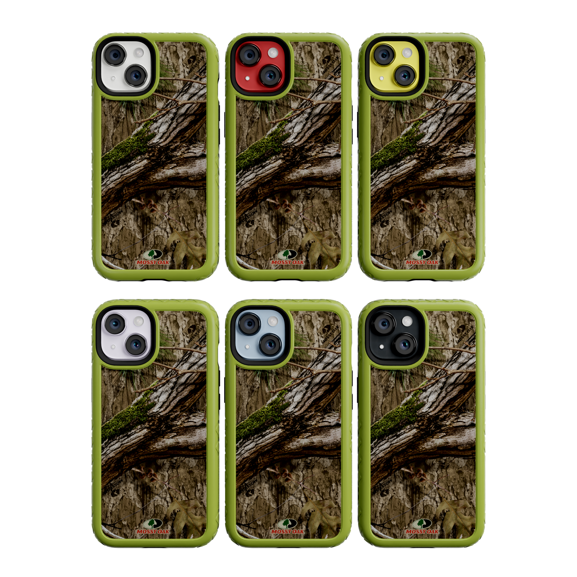 Mossy Oak MagSafe® Dual Layer Case for Apple iPhone 14 - Country DNA Electric Lime