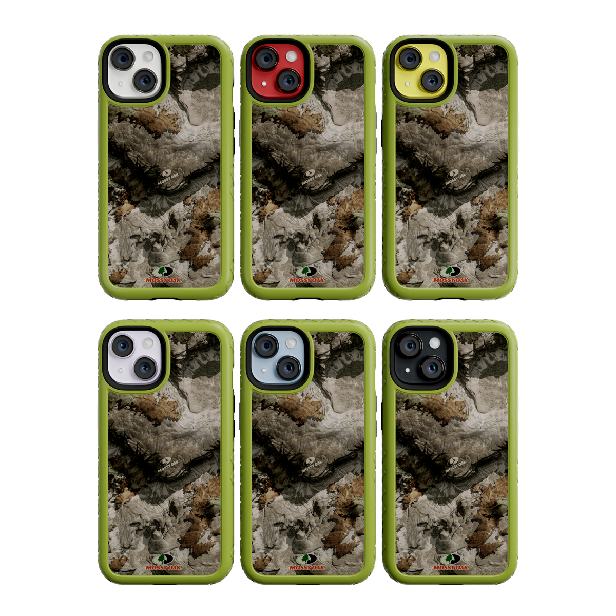 Mossy Oak MagSafe® Dual Layer Case for Apple iPhone 14 - Terra Gila Electric Lime