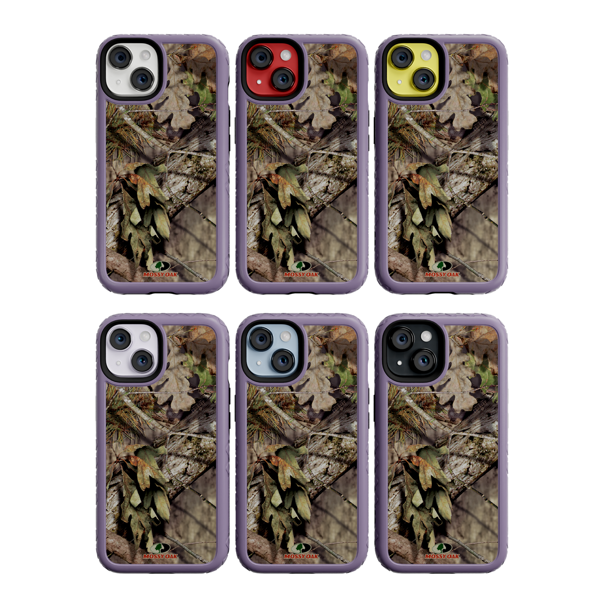 Mossy Oak MagSafe® Dual Layer Case for Apple iPhone 14 - Breakup Country Lilac Blossom Purple