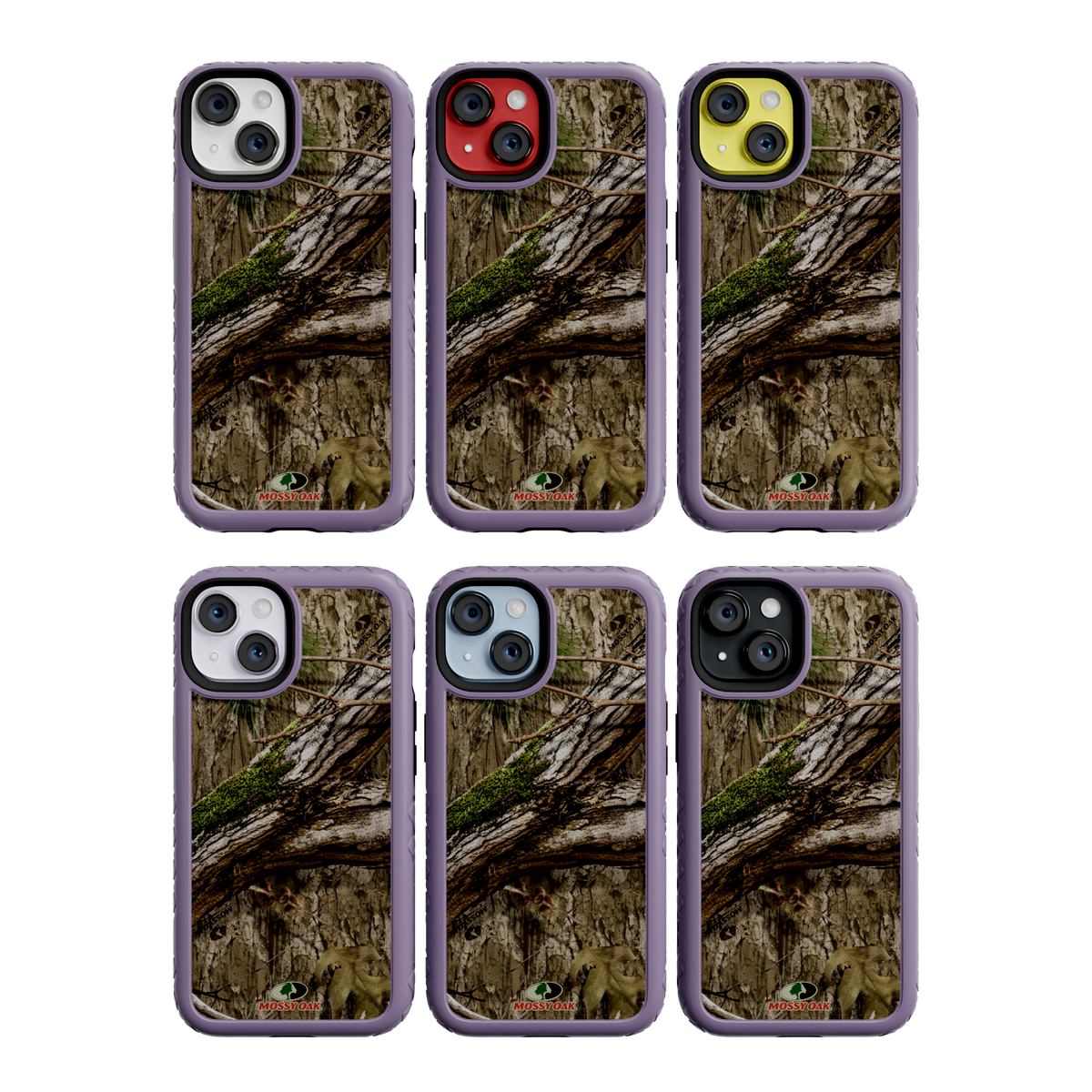 Mossy Oak MagSafe® Dual Layer Case for Apple iPhone 14 - Country DNA Lilac Blossom Purple